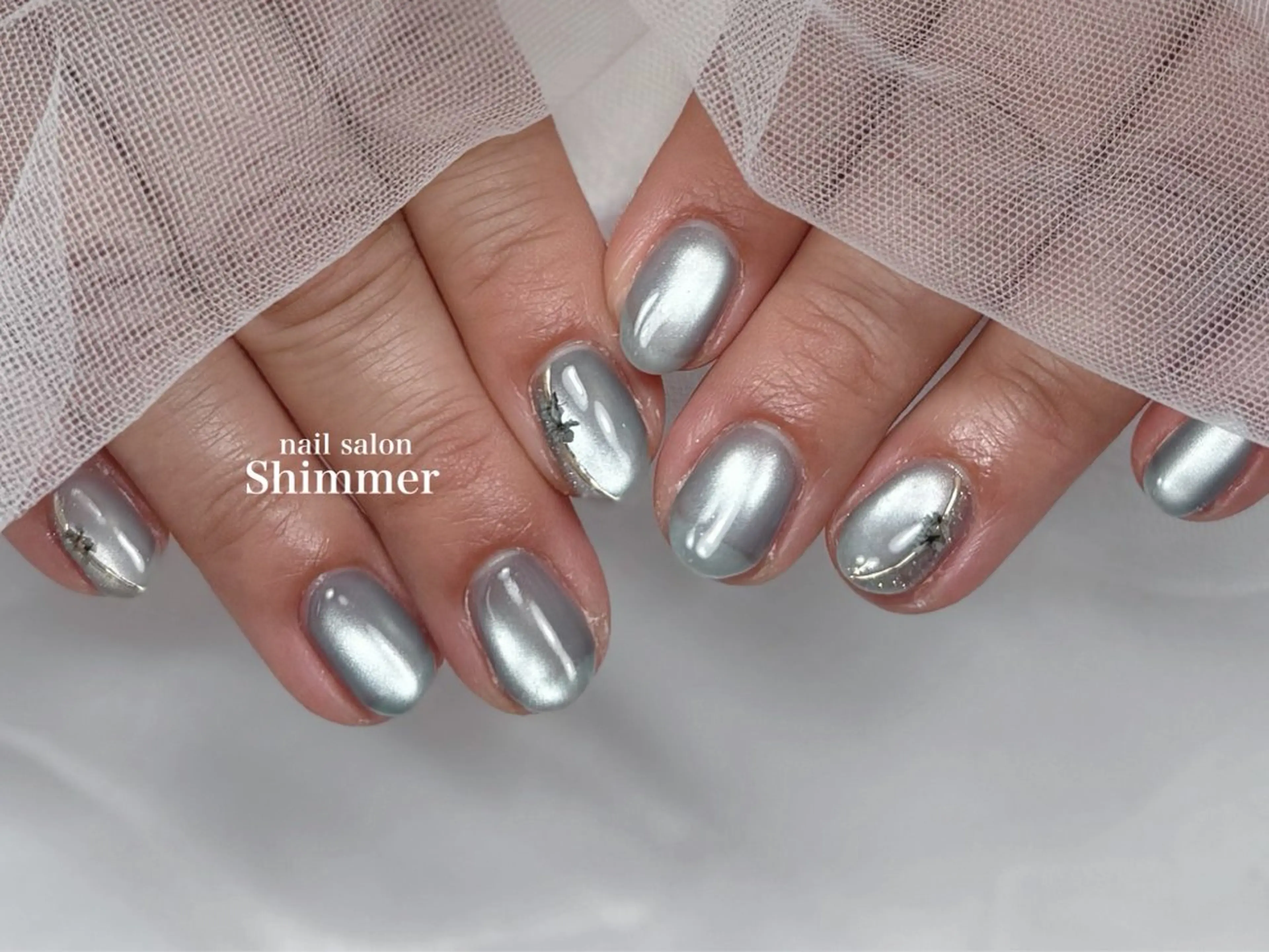 ネイル ハンドネイル Shimmer Risaのネイルデザイン