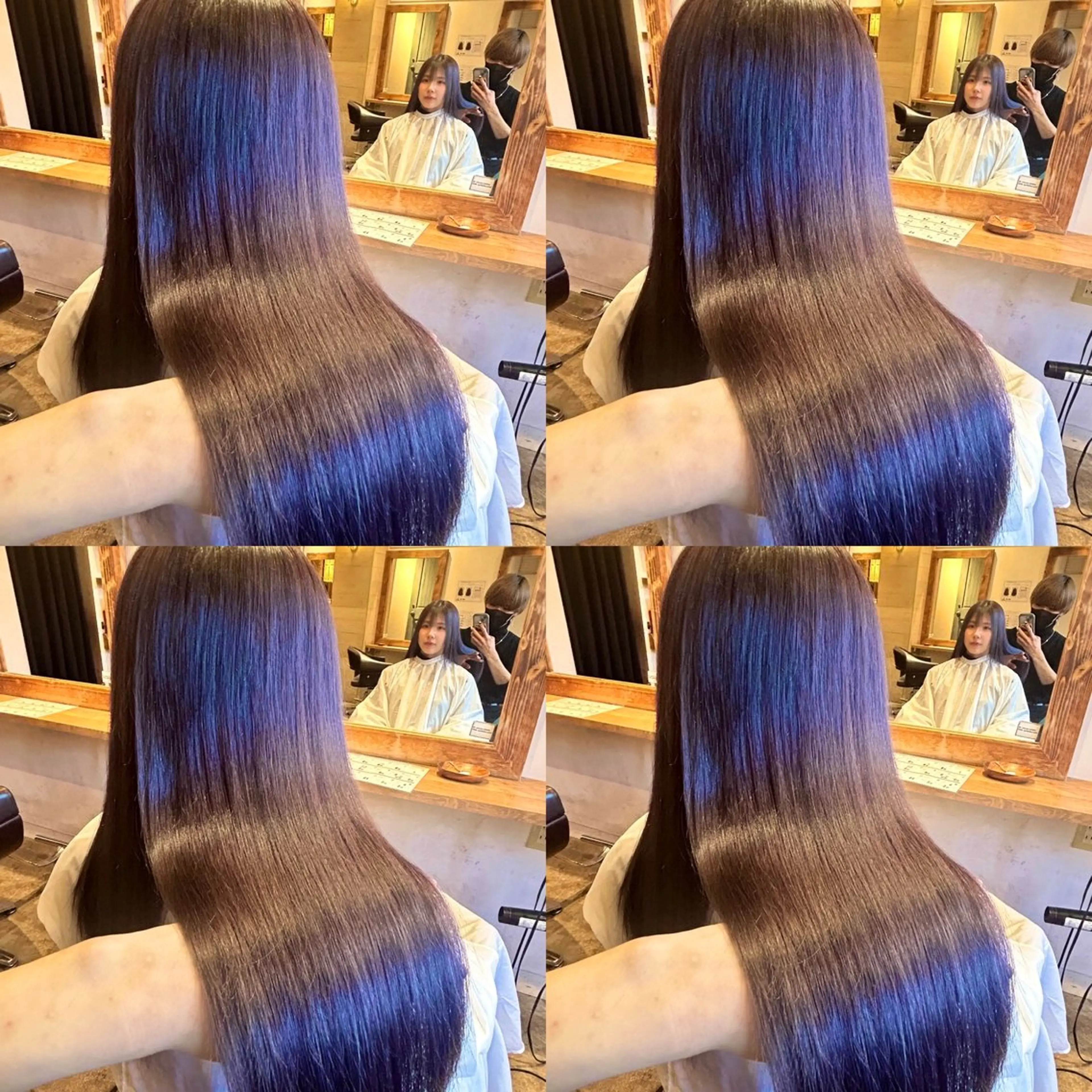 ロング カラー グレージュ ラベンダーカラー ラベンダーグレージュ ラベンダーグレー 髪質改善 カット ヘアカラー トリートメント 店長✨️韓国ヘア✖️ 髪質改善カラー／純大のヘアスタイル