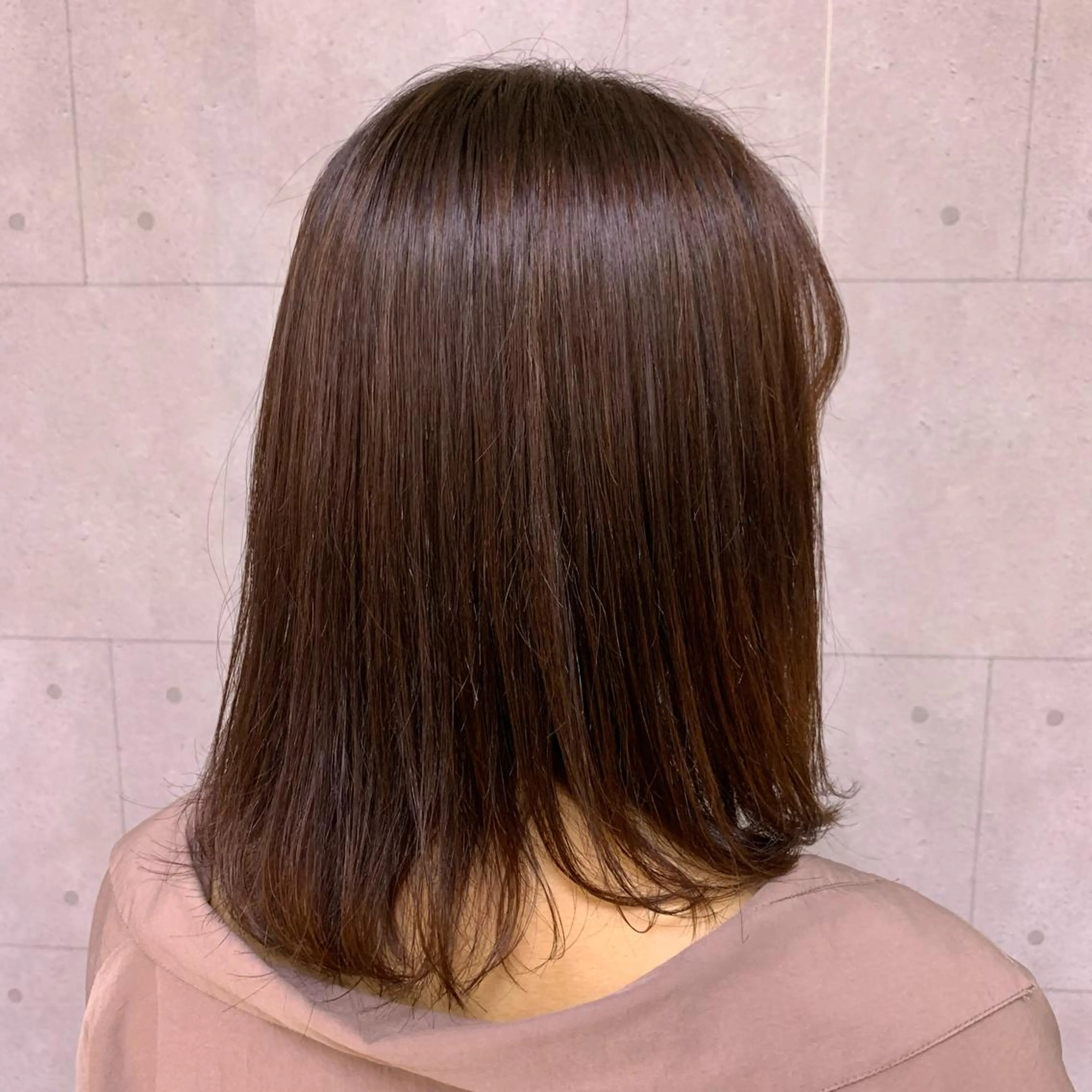 ミディアム カラー ブラウンカラー ピンクカラー ピンクブラウン RAY Field 檜皮夢子のヘアスタイル