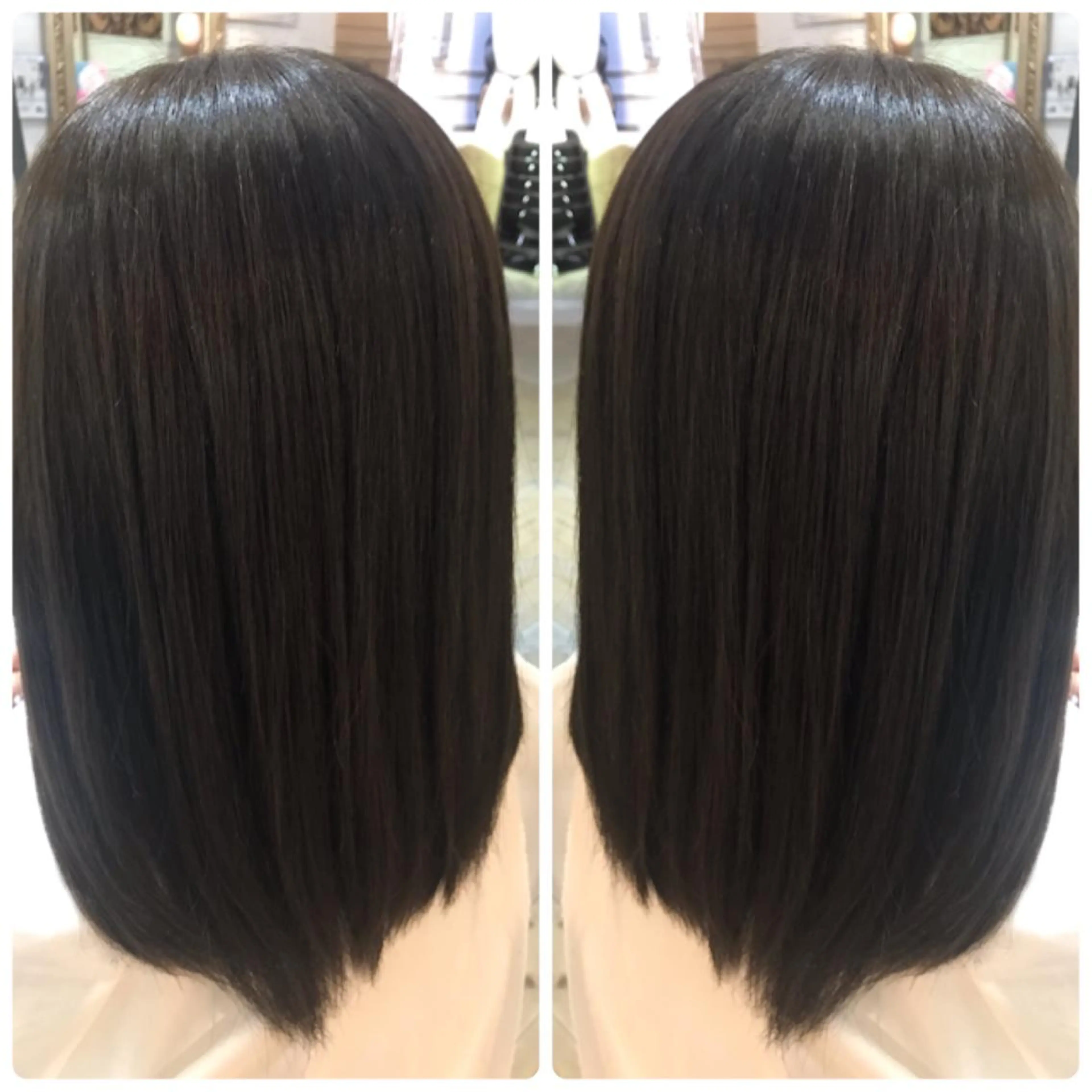 セミロング カラー カット ヘアカラー 縮毛矯正 トリートメント ルービック 梅田茶屋町店のヘアスタイル