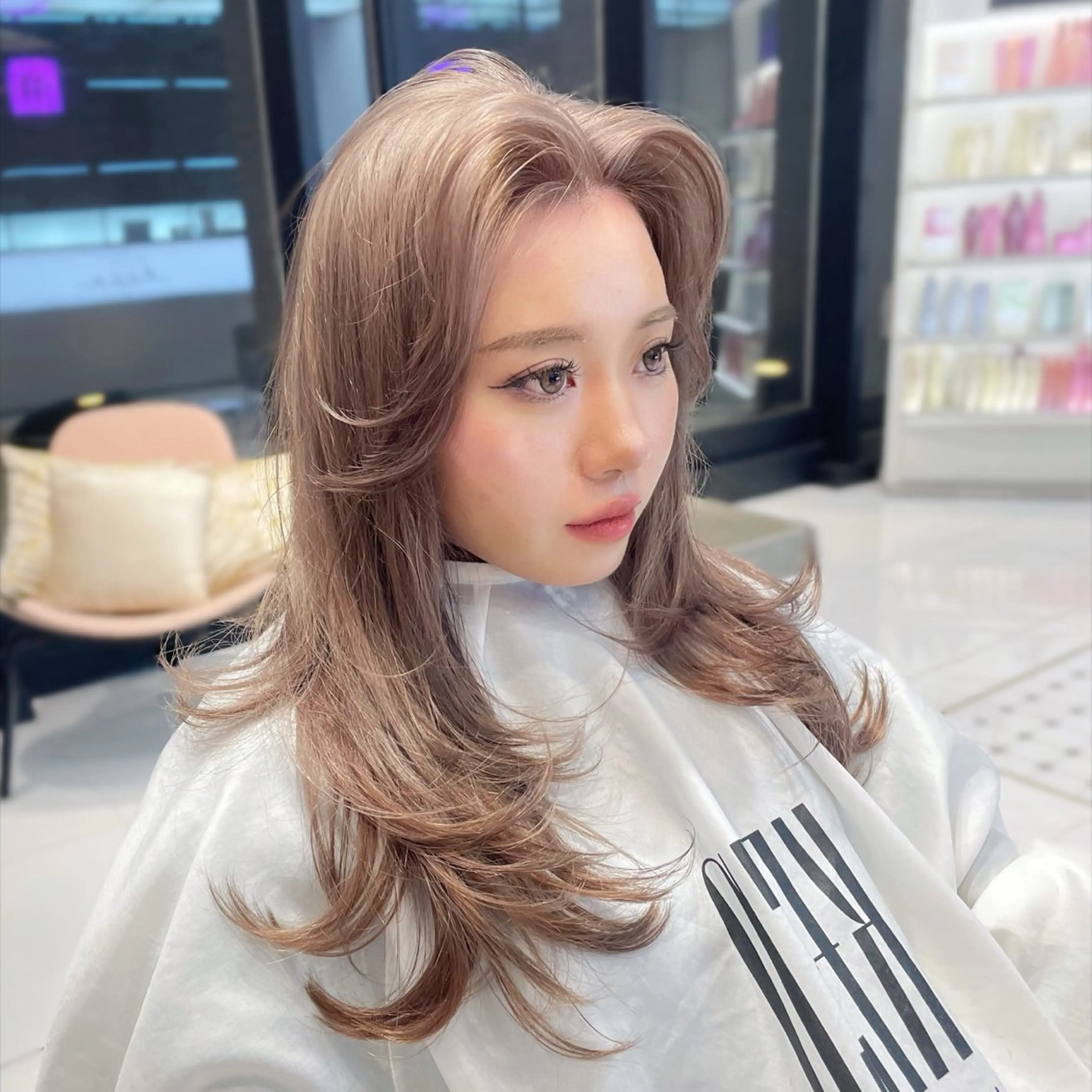 ロング ヘアカラー トリートメント ヘアセット keen 吉祥寺所属・【韓国❤️海外ヘア】 AYAKAのヘアスタイル