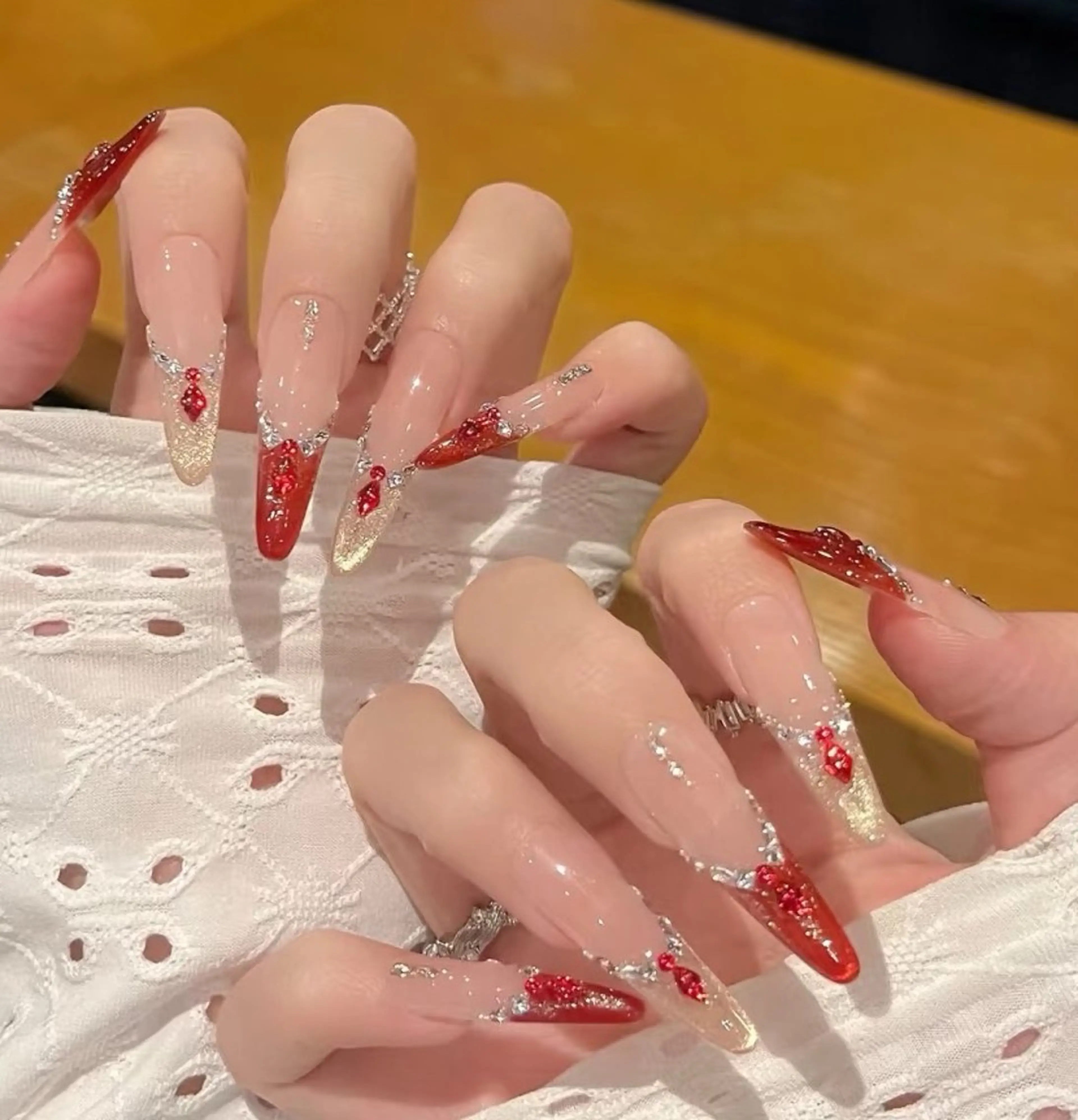 ネイル Miu Miu 🎀 長さだし專門のネイルデザイン