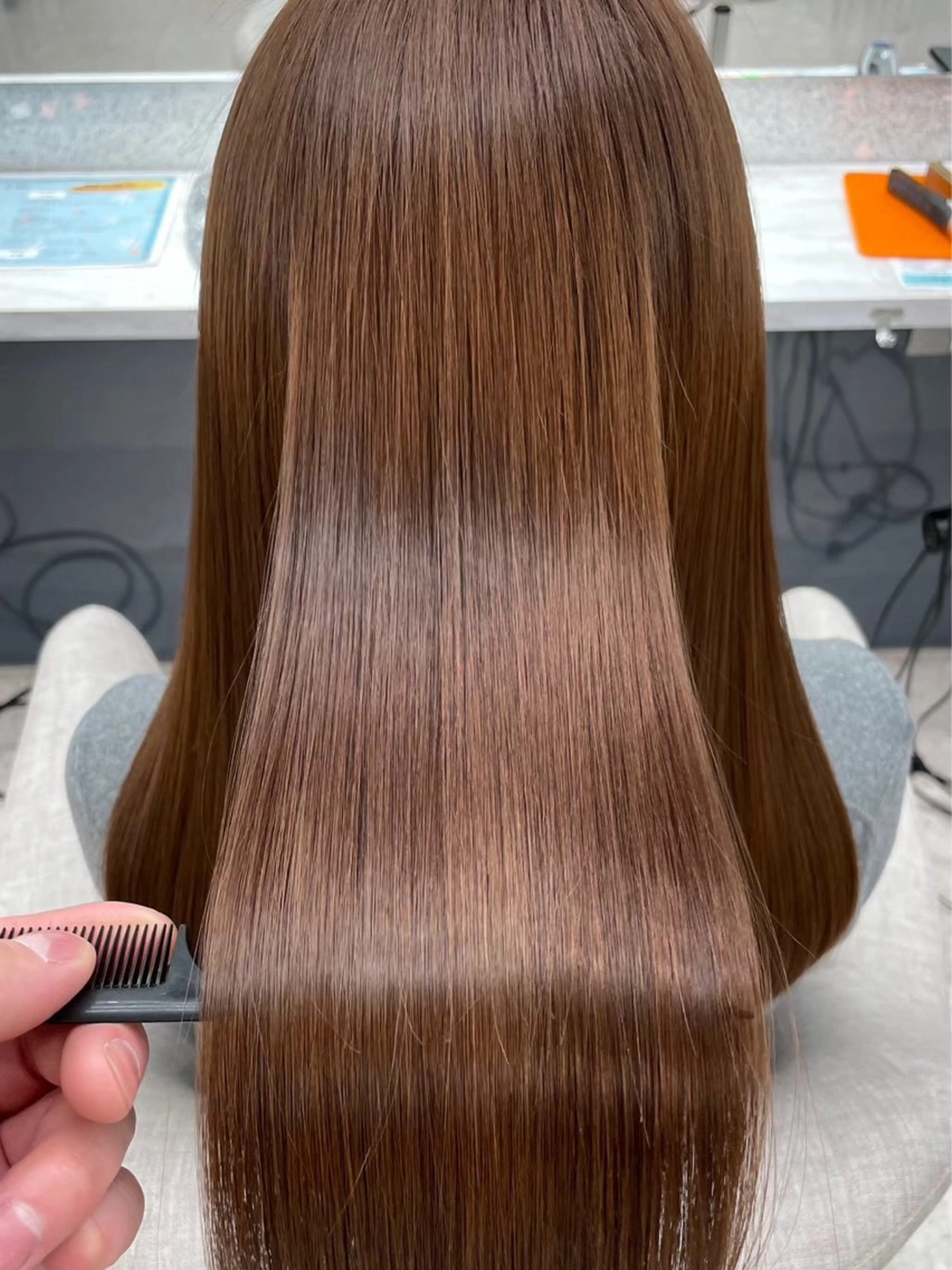 ロング カラー りっきー🦋河原町 髪質改善/縮毛矯正のヘアスタイル