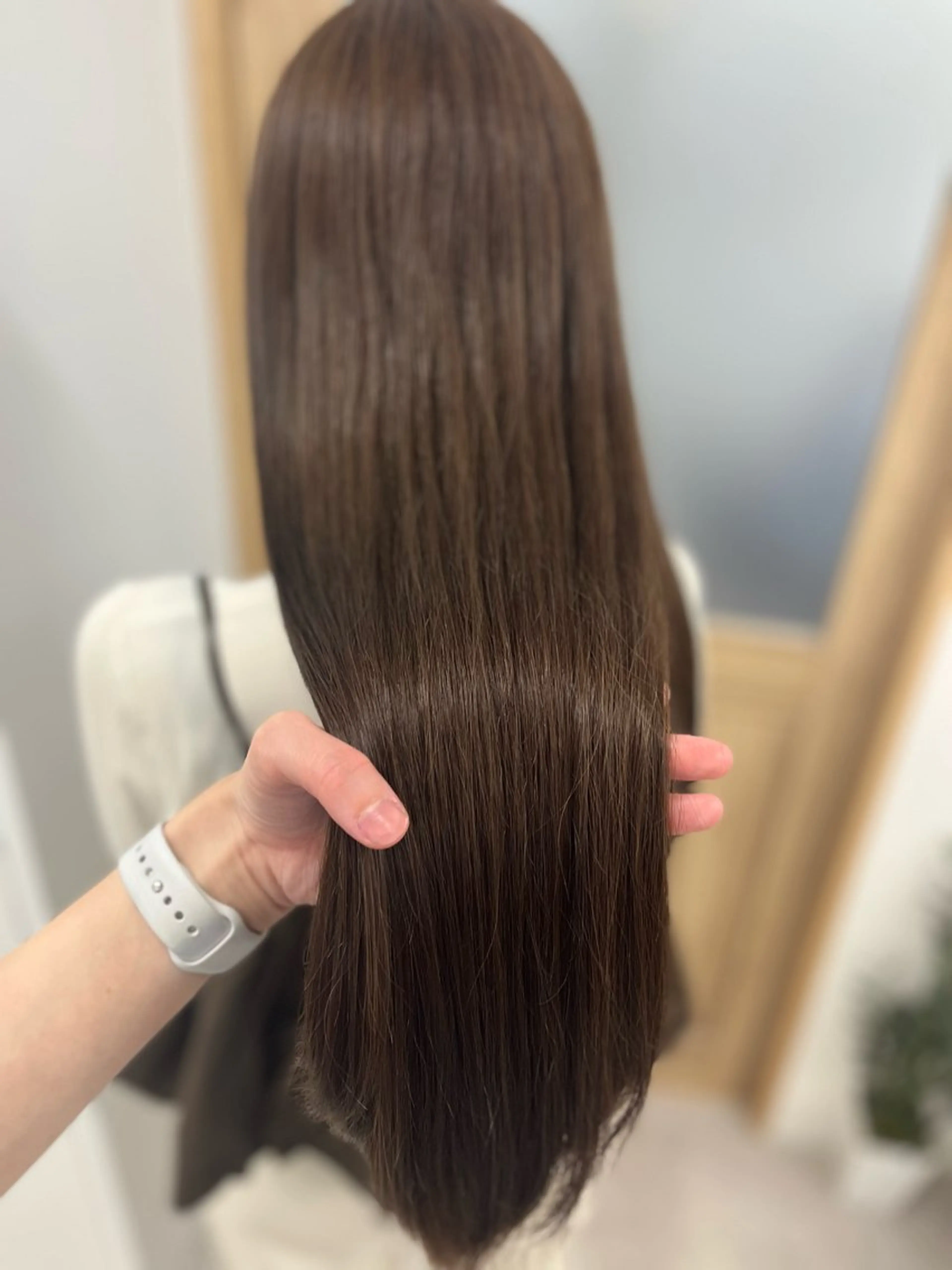 ロング カラー ブリーチ ブラウンカラー ナチュラルブラウン 🫧ぷる艶カラー🫧 Yuubi🦩のヘアスタイル