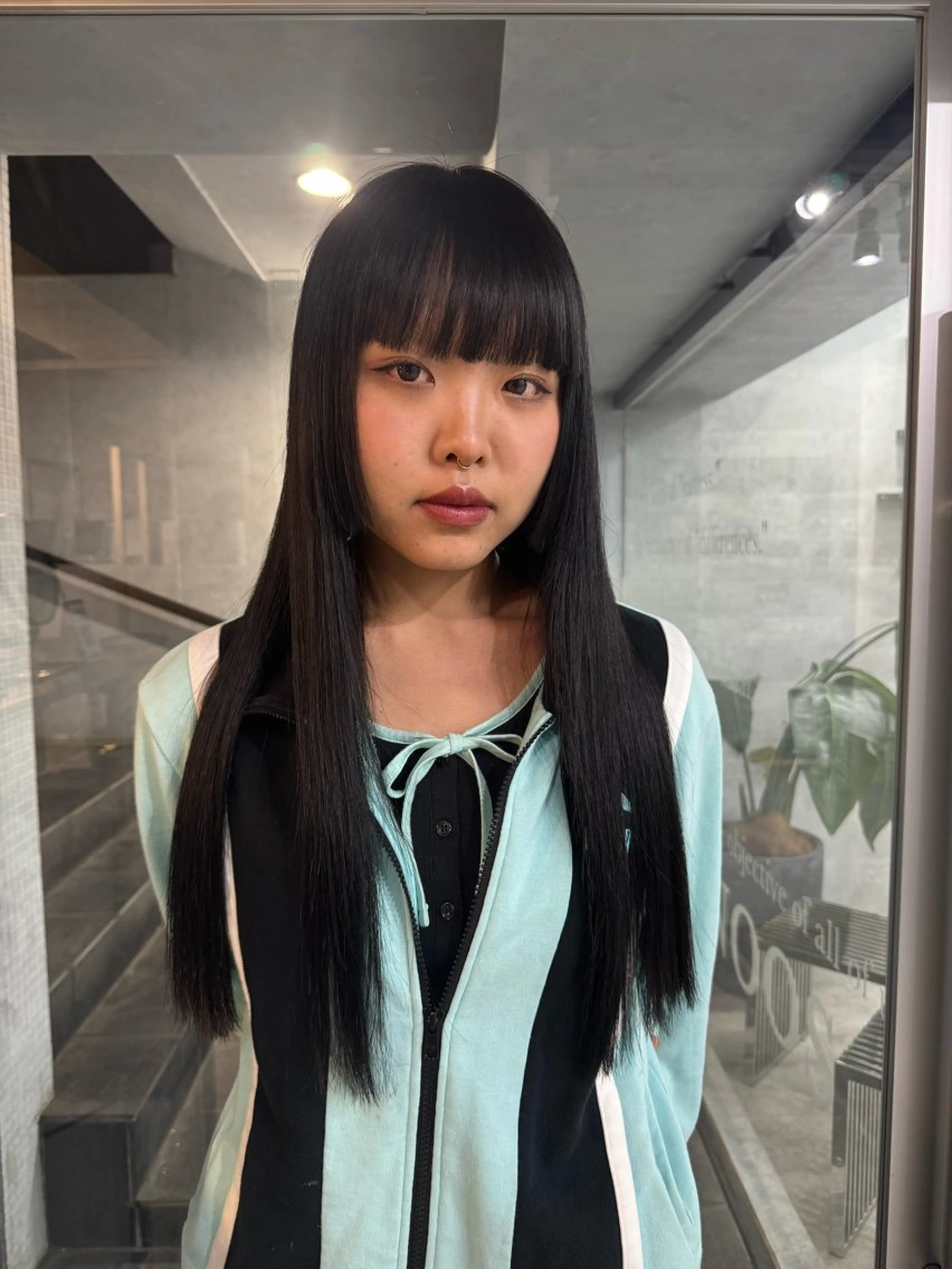 ロング カラー あなたのお悩み改善" You"💚❤️💛のヘアスタイル