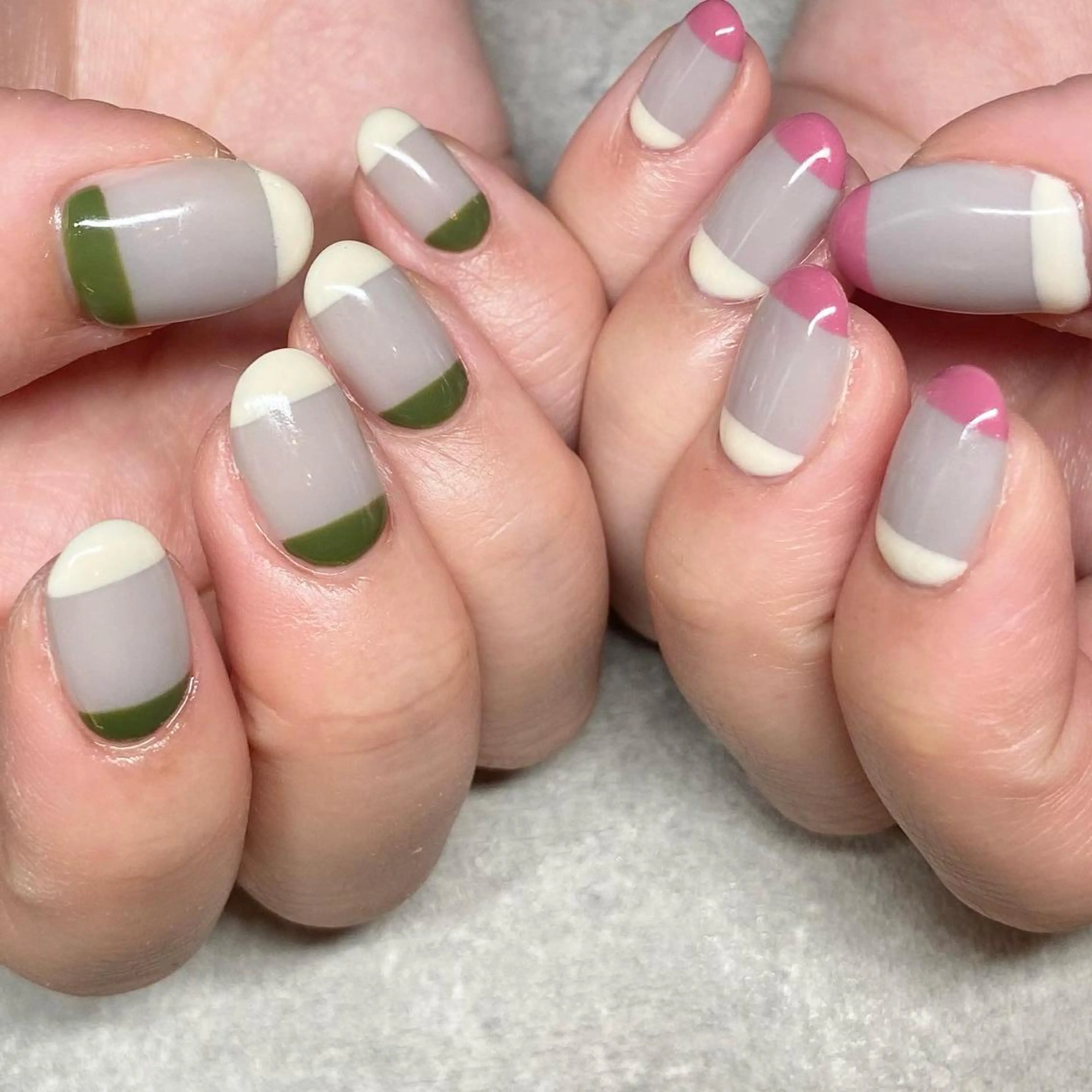 ネイル アートネイル ニュアンスネイル 春ネイル 夏ネイル ハンドネイル 山田 貴子のネイルデザイン