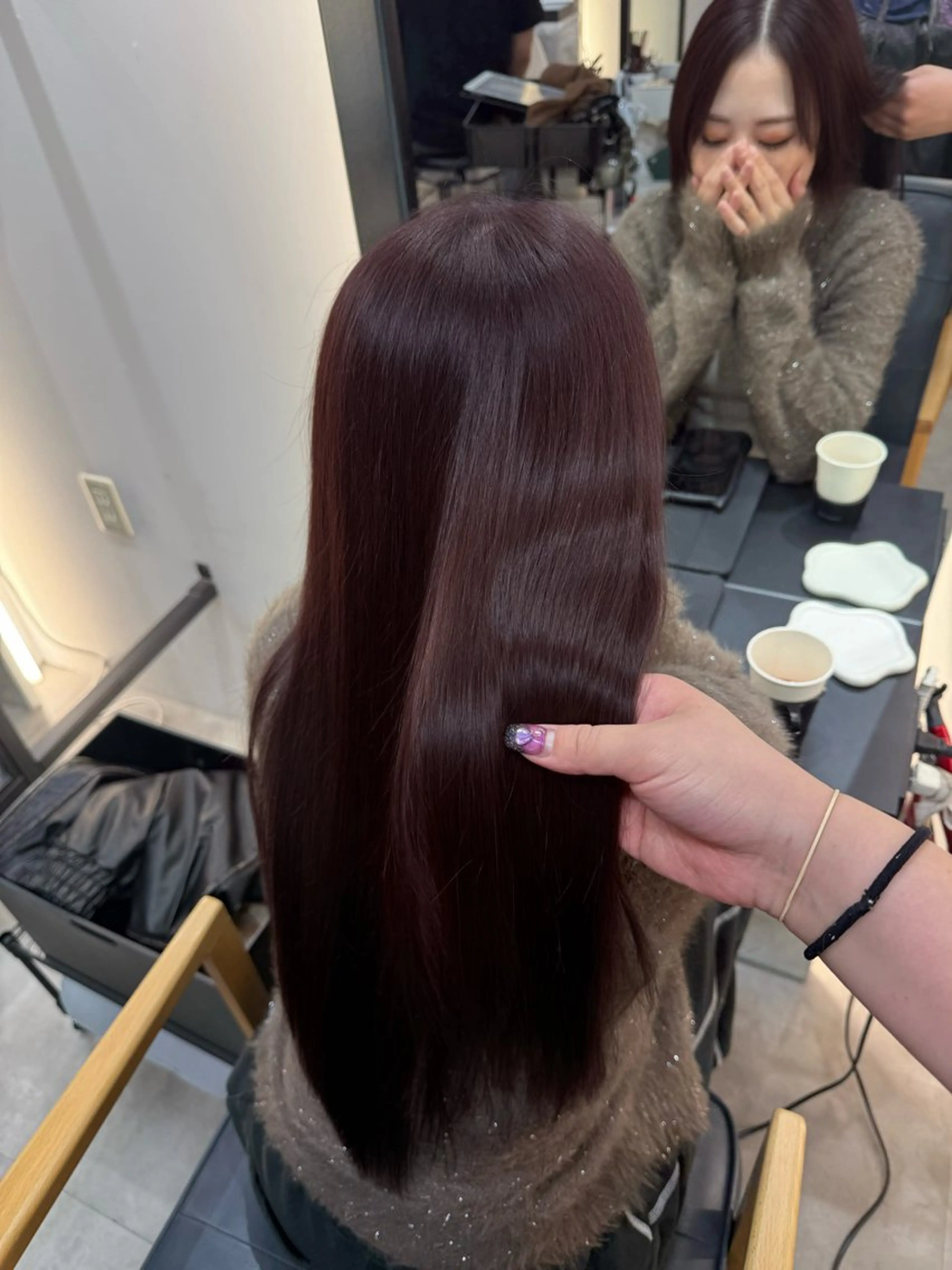 ロング カラー カット ヘアカラー トリートメント 韓国ヘア/韓国風 パーマ/kazueのヘアスタイル