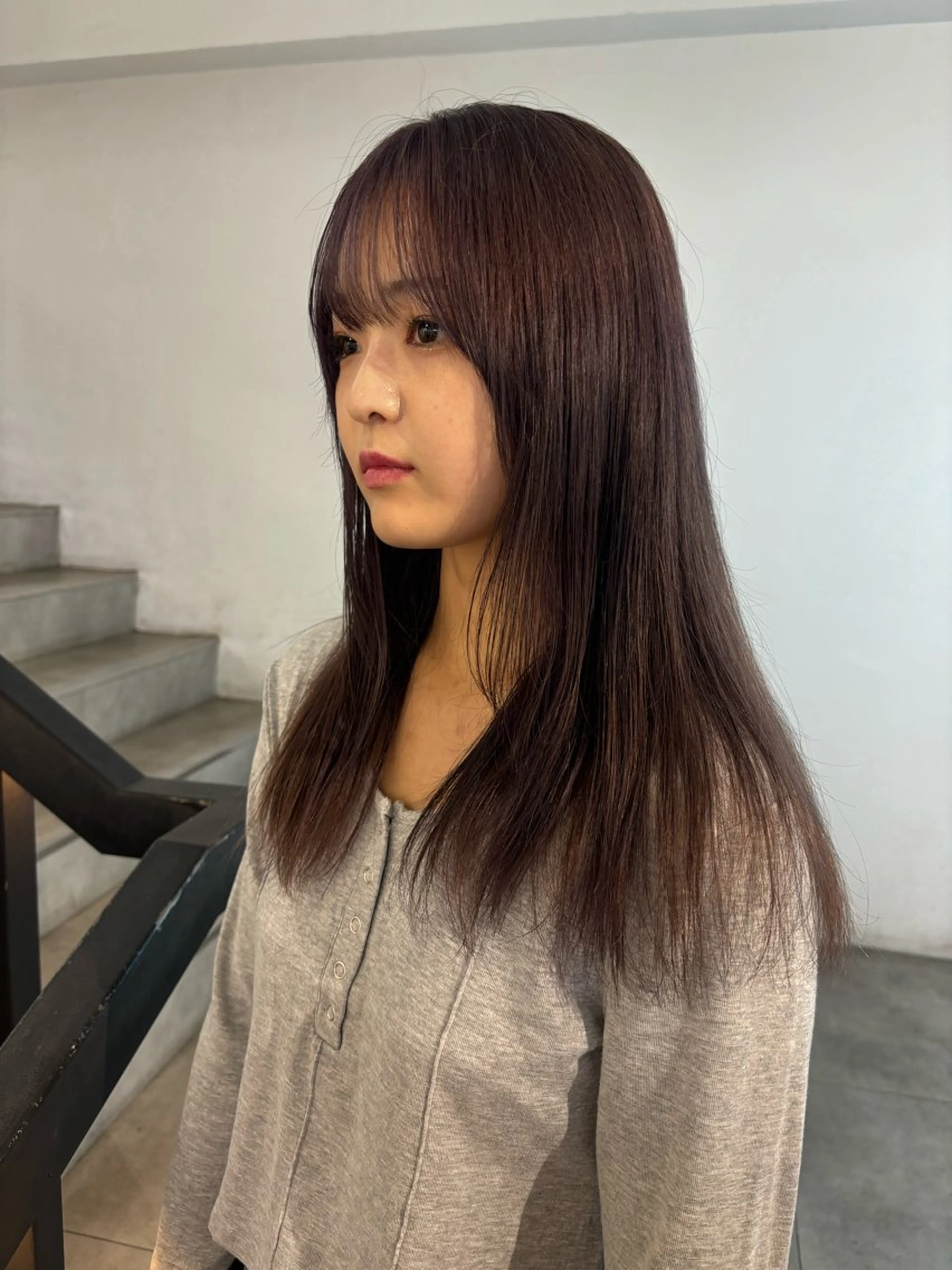 セミロング ヘアカラー ハイトーン/レイヤー nail 百咲💌のヘアスタイル
