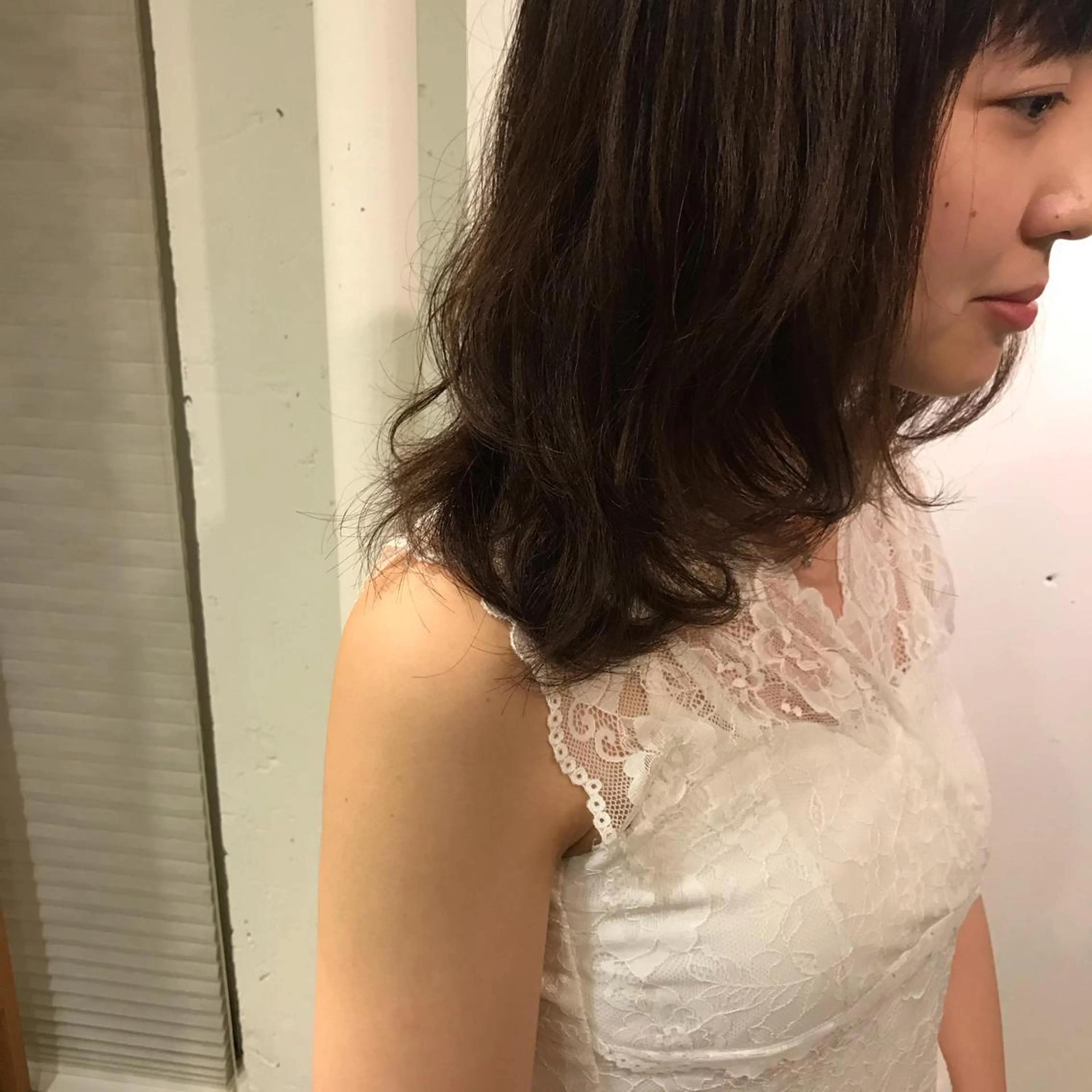 セミロング カラー パーマ めざわ ゆうきのヘアスタイル