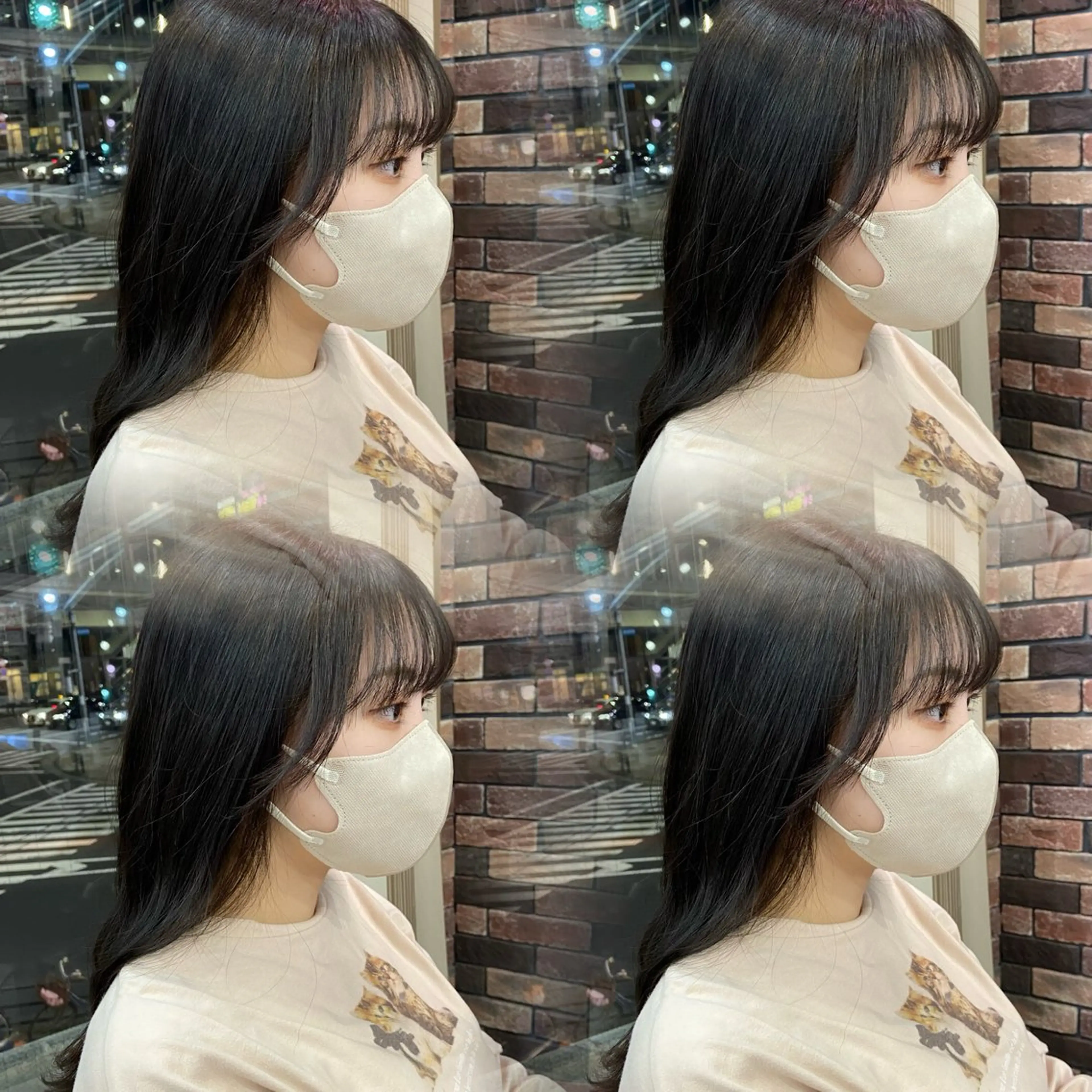 セミロング 【艶髪】💐韓国風× 透明感💐深江裕稀のヘアスタイル