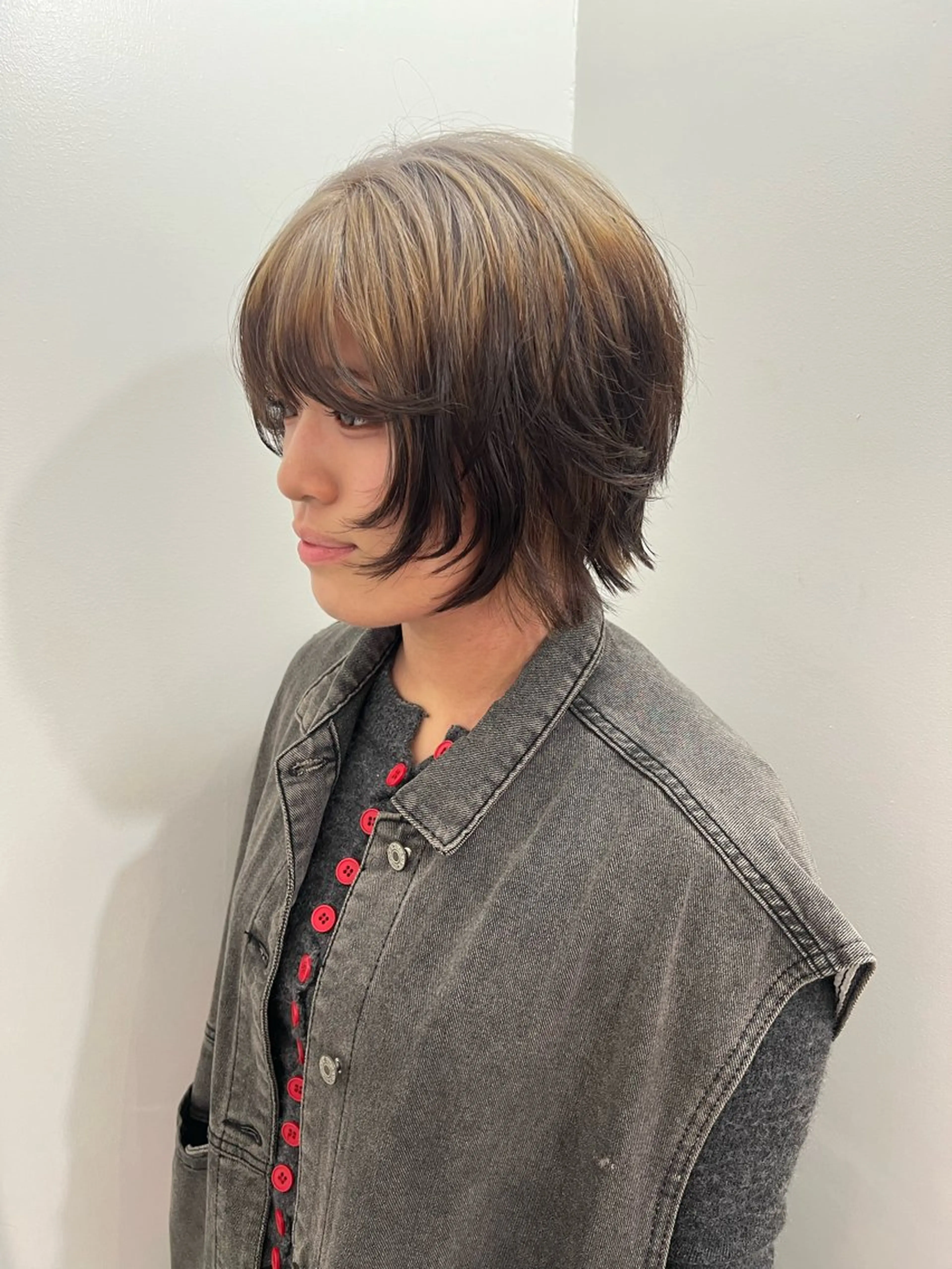 ショート ヘアカラー トリートメント 💥ウルフカット デザインあんな💥のヘアスタイル