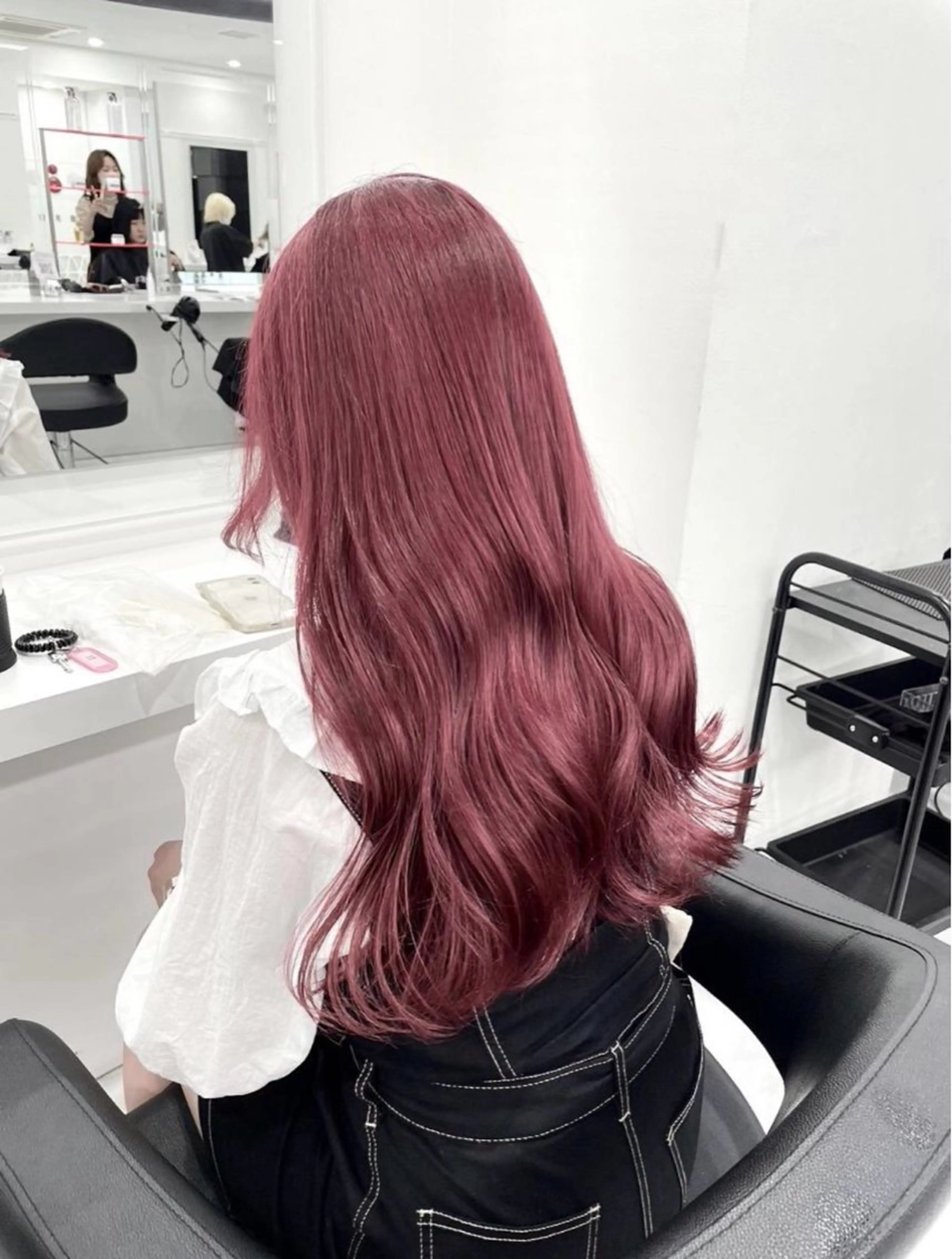 ロング カラー ヘアカラー トリートメント 🎀愛されピンク ラベンダー💜ゆいのヘアスタイル