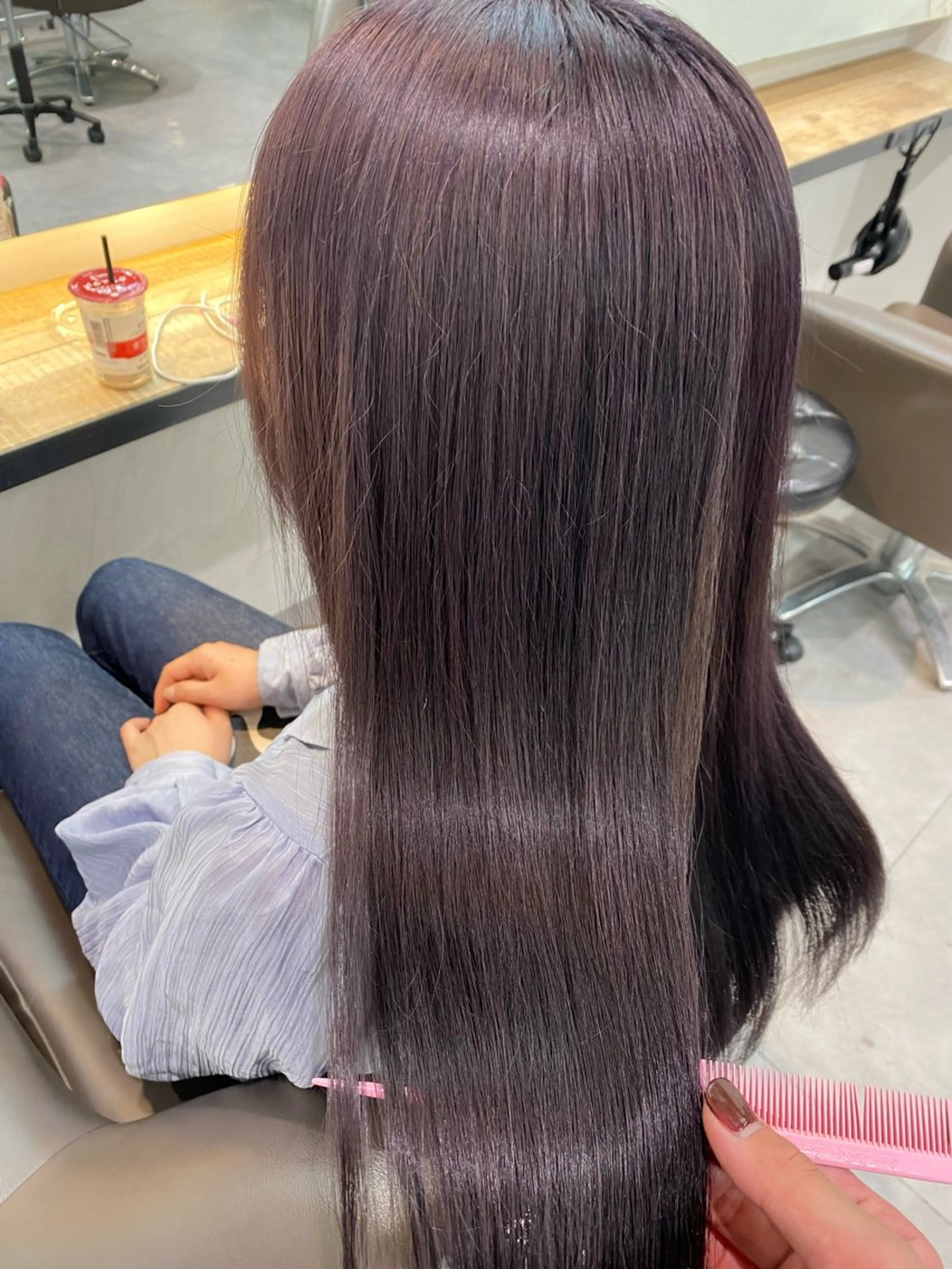 ロング カラー ベレーザ渋谷所属・🦋ハイトーン・髪質 改善🦋成嶋 朋希のヘアスタイル