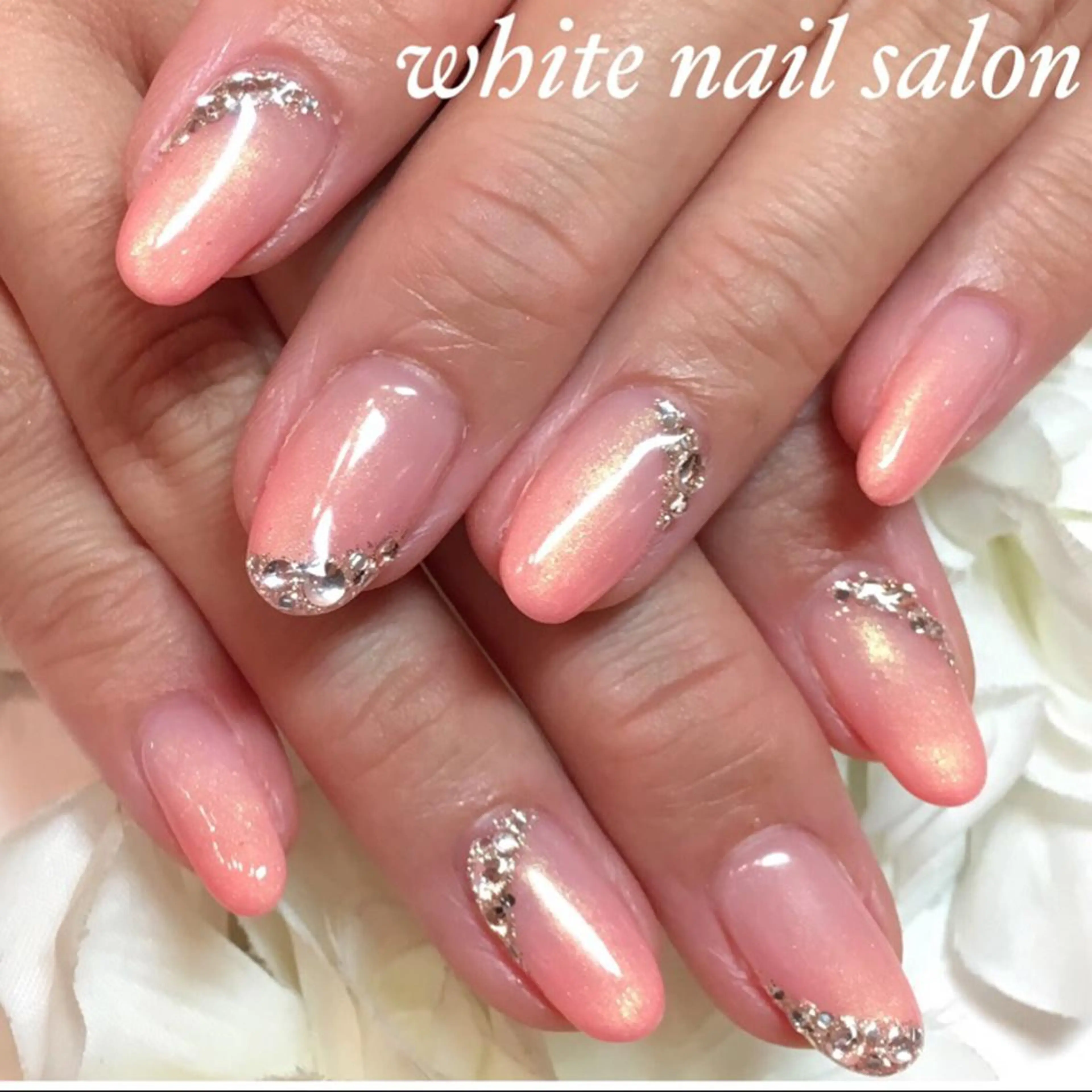 ネイル フットネイル フレンチネイル ジェルネイル シンプルネイル ハンドネイル white nail salonのネイルデザイン