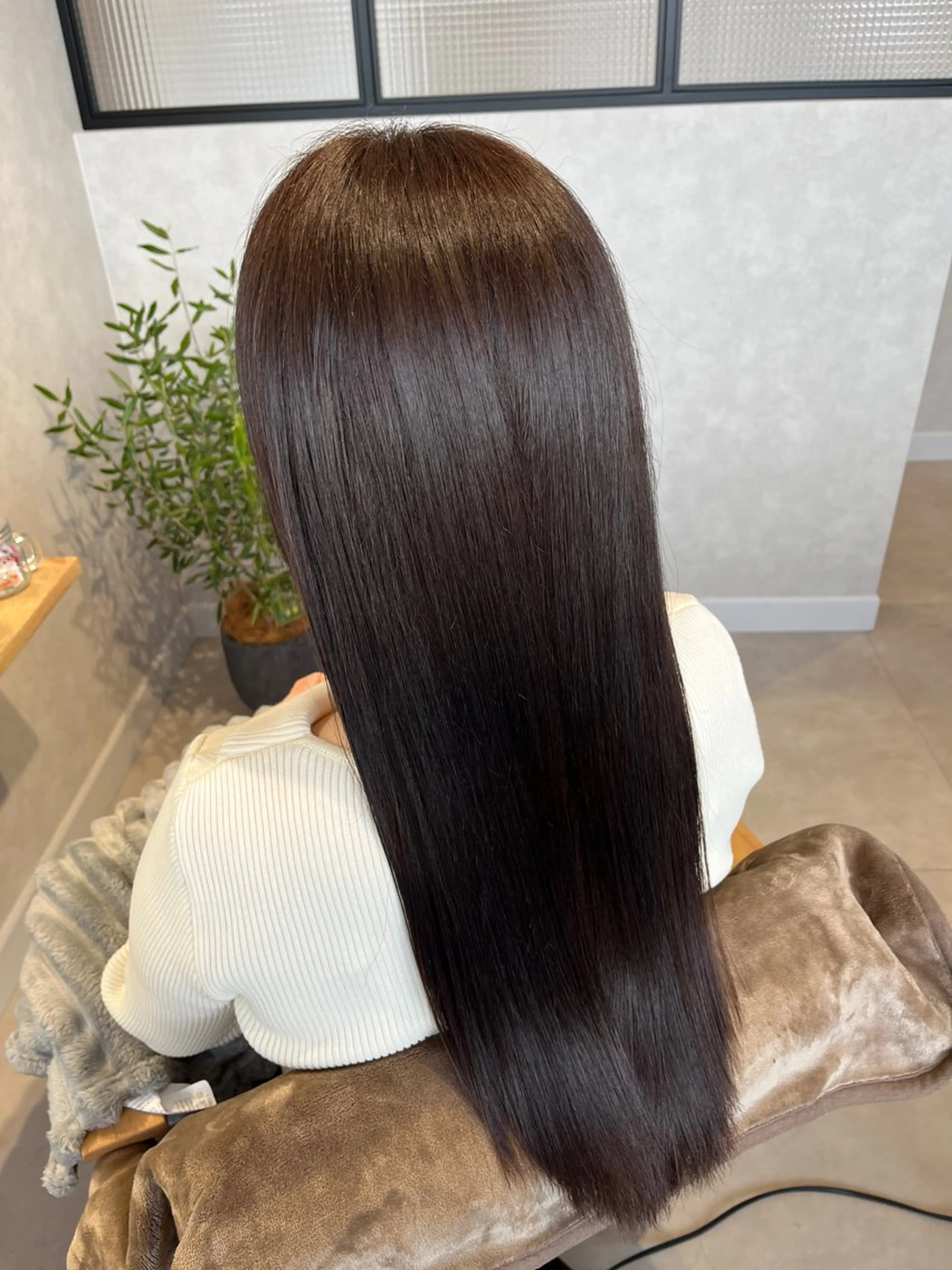 カラー グレージュ ヘアカラー トリートメント 透明感カラー／ ヘッドスパ／武田遼香のヘアスタイル