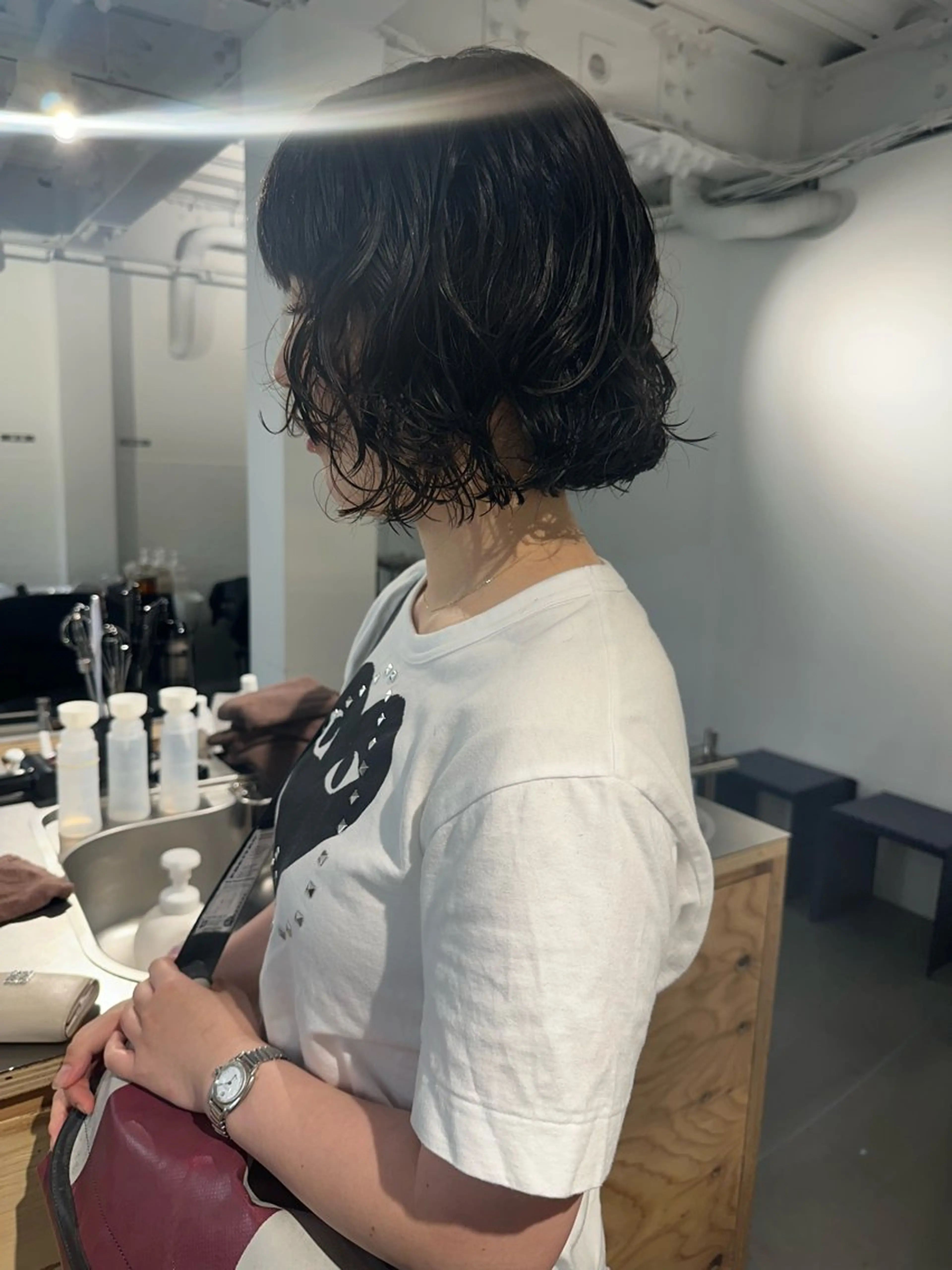 ミディアム パーマ カット パーマ お悩み解決パーマ hana🩰のヘアスタイル