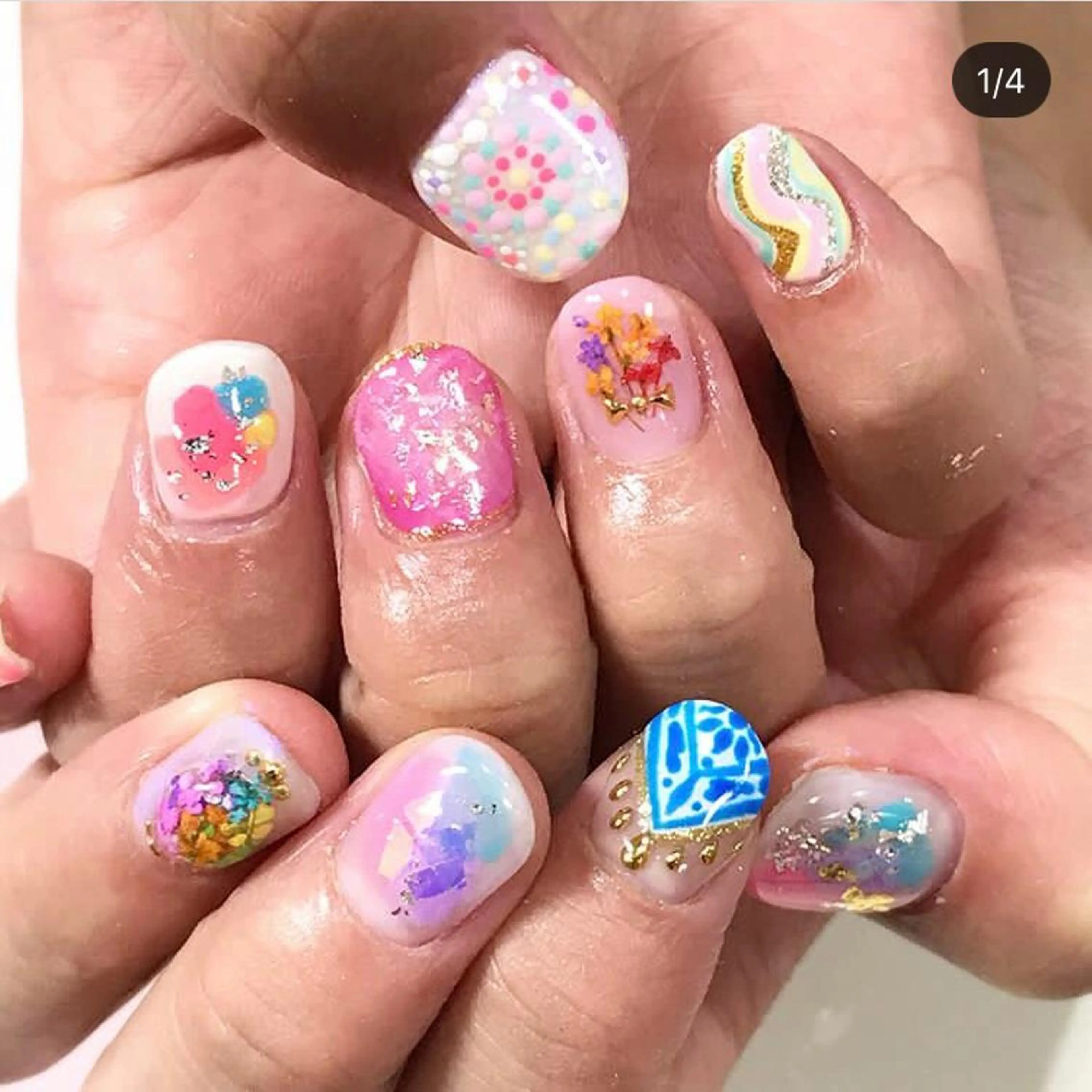 ネイル ジェルネイル 渋谷ビュレネイル Kaoruのネイルデザイン