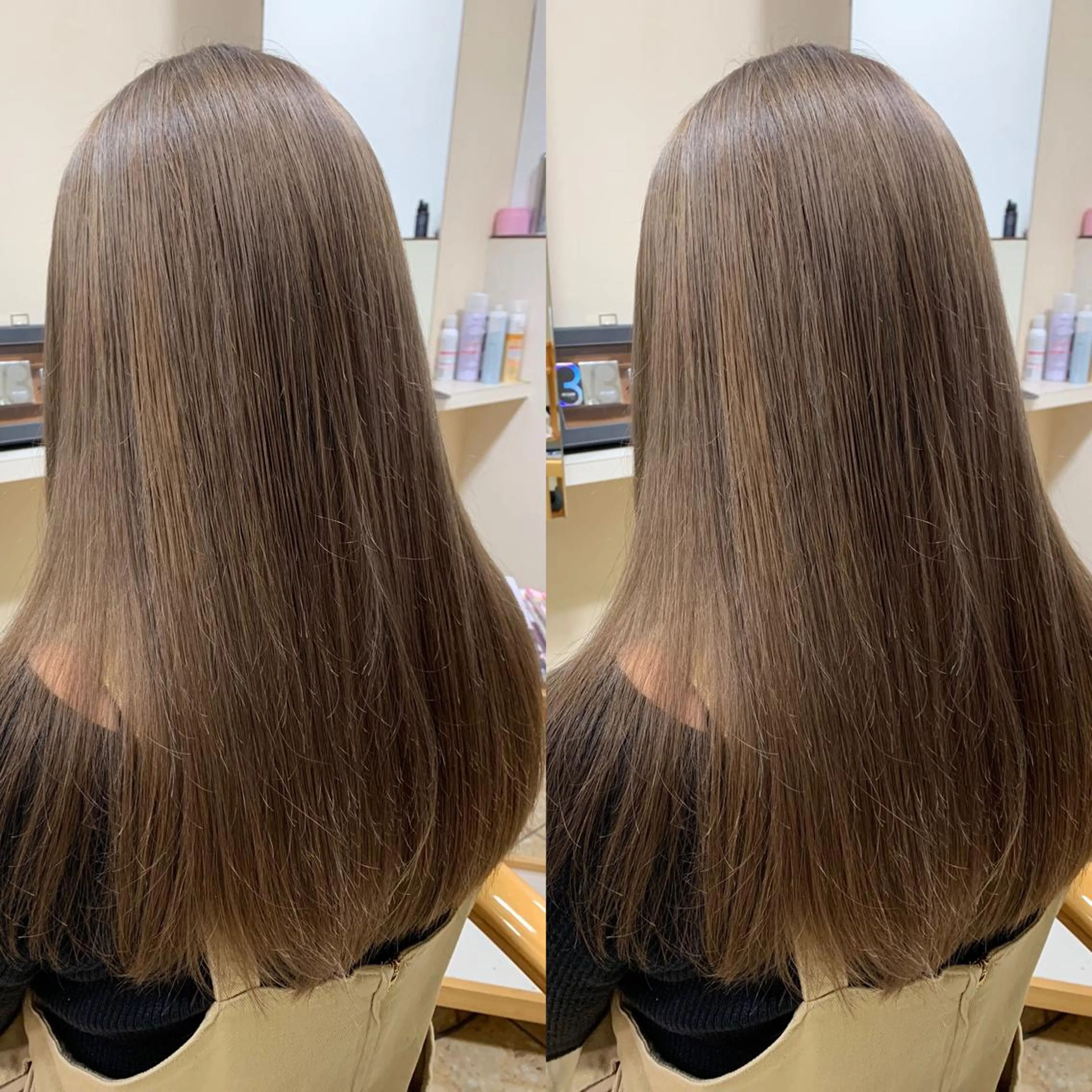 ロング カラー ブリーチ ケアブリーチ ダブルカラー グレージュ ヘアーサロンaxia所属・上田 英樹のヘアスタイル