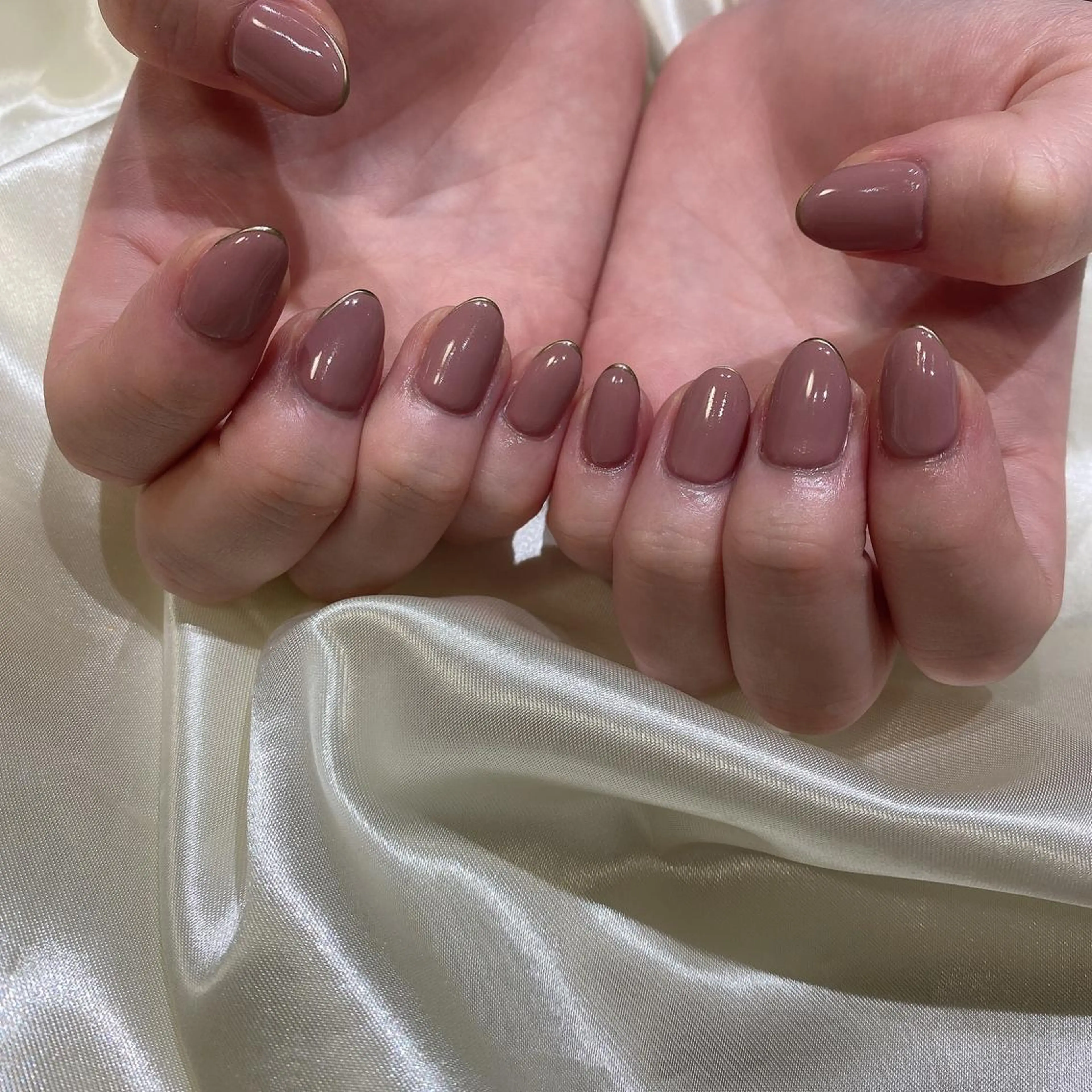 ネイル ラメ(グリッター) ハンドネイル 西岡 杏のネイルデザイン