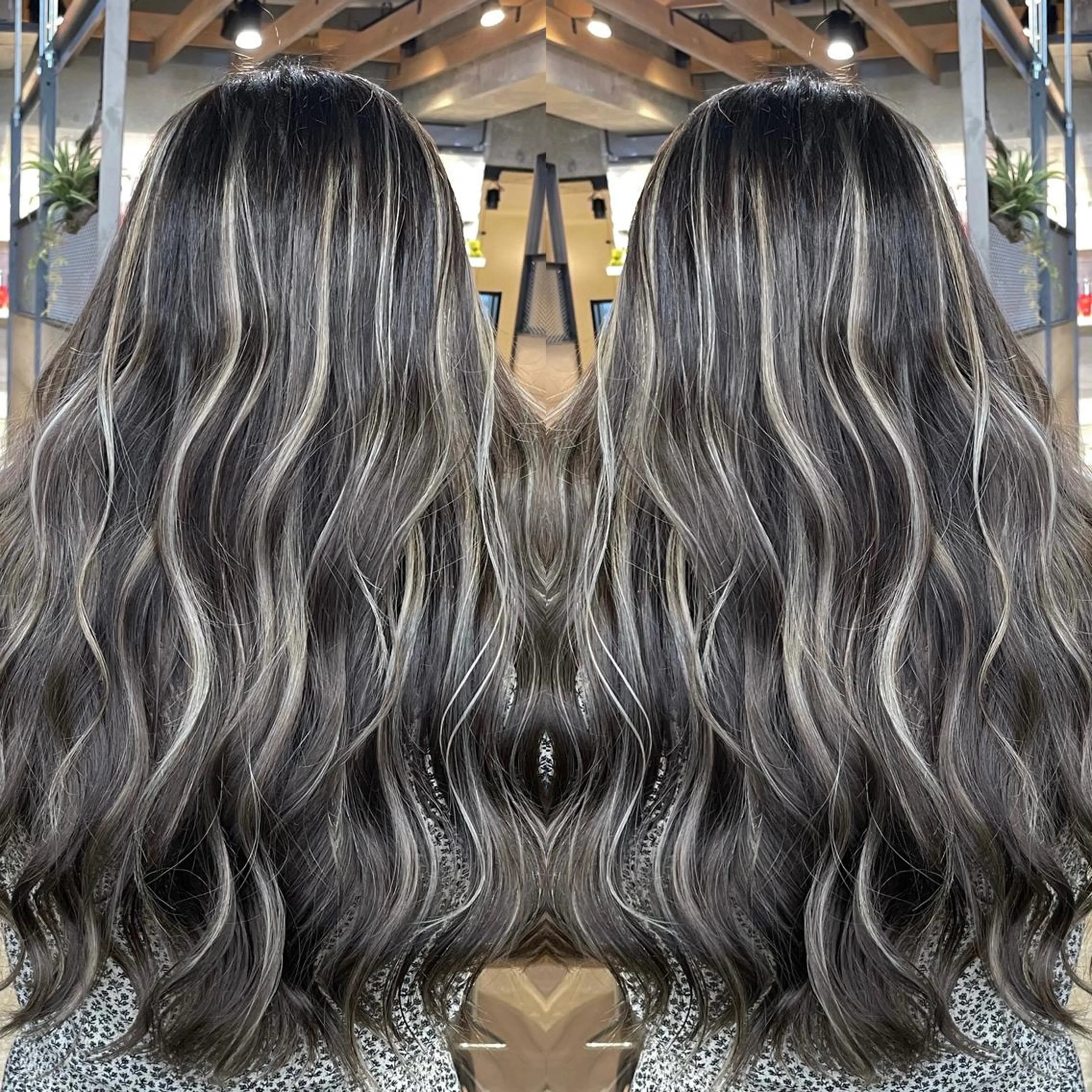 ロング カラー カット ヘアカラー トリートメント 新宿/韓国風レイヤー 髪質改善/ジャッキーのヘアスタイル