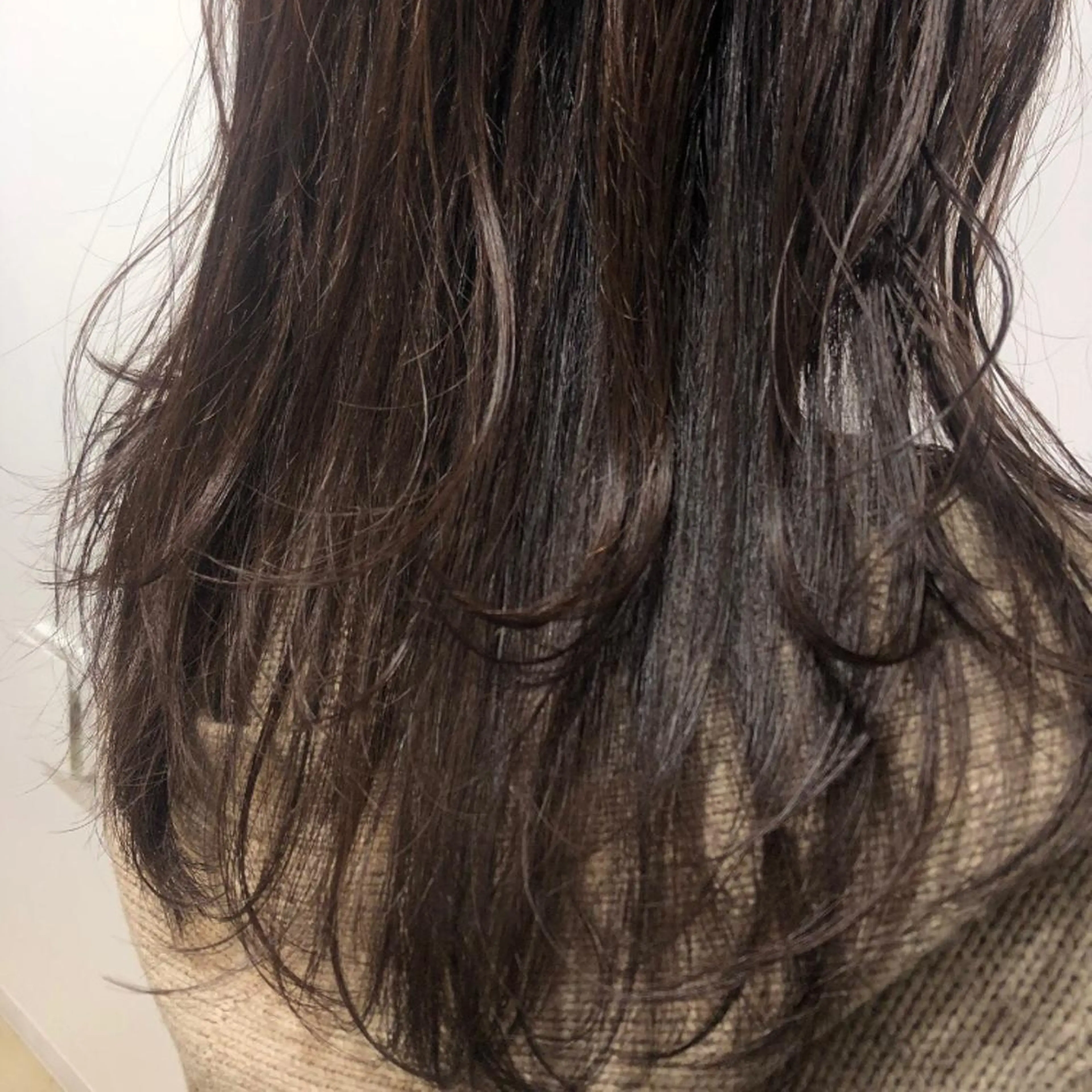 ロング 🟢ウルフ／スパイラ ルパーマ／大西🟢のヘアスタイル