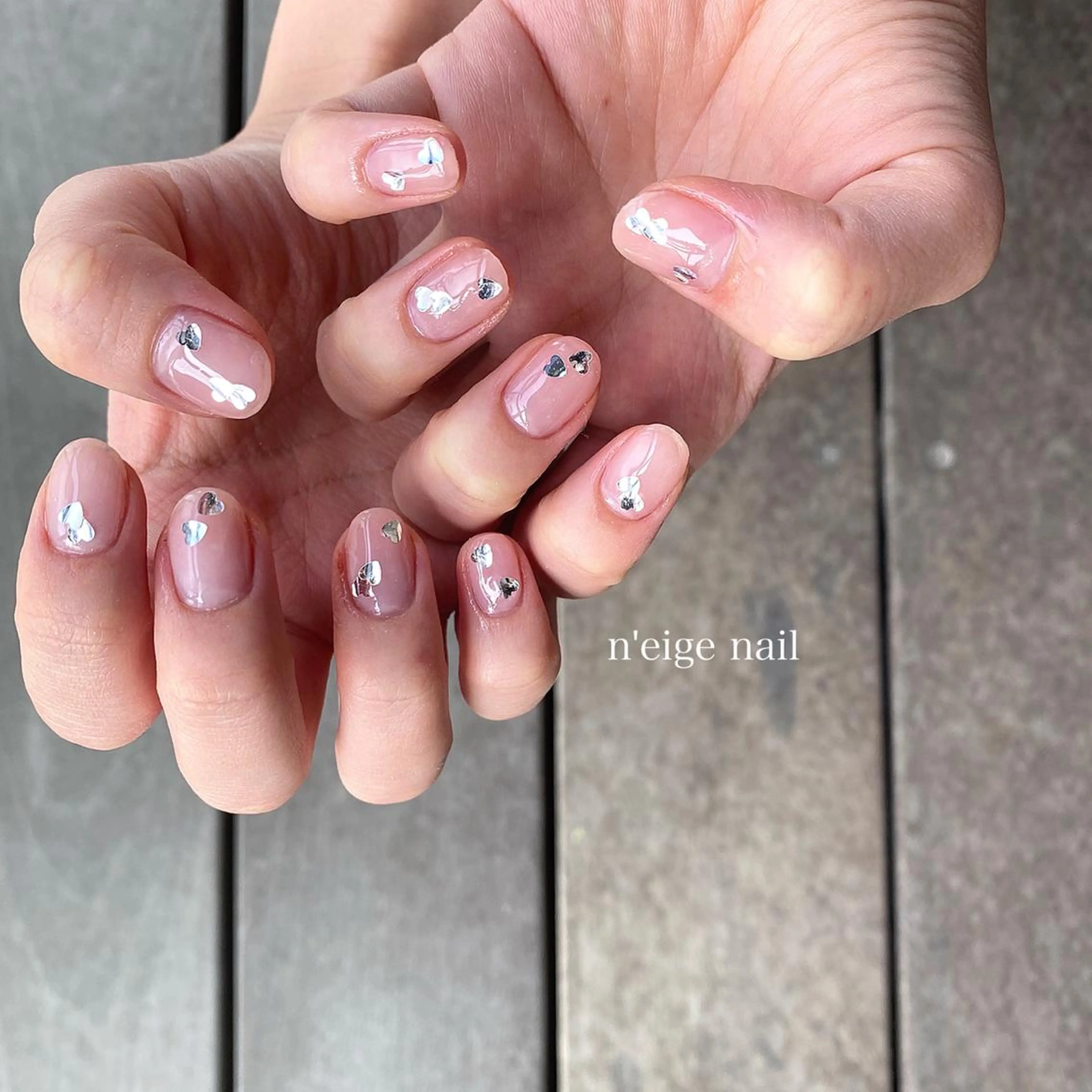 ネイル アニマル柄 アートネイル オーロラネイル キラキラネイル ニュアンスネイル n'eige nail所属・大谷 綾香のネイルデザイン