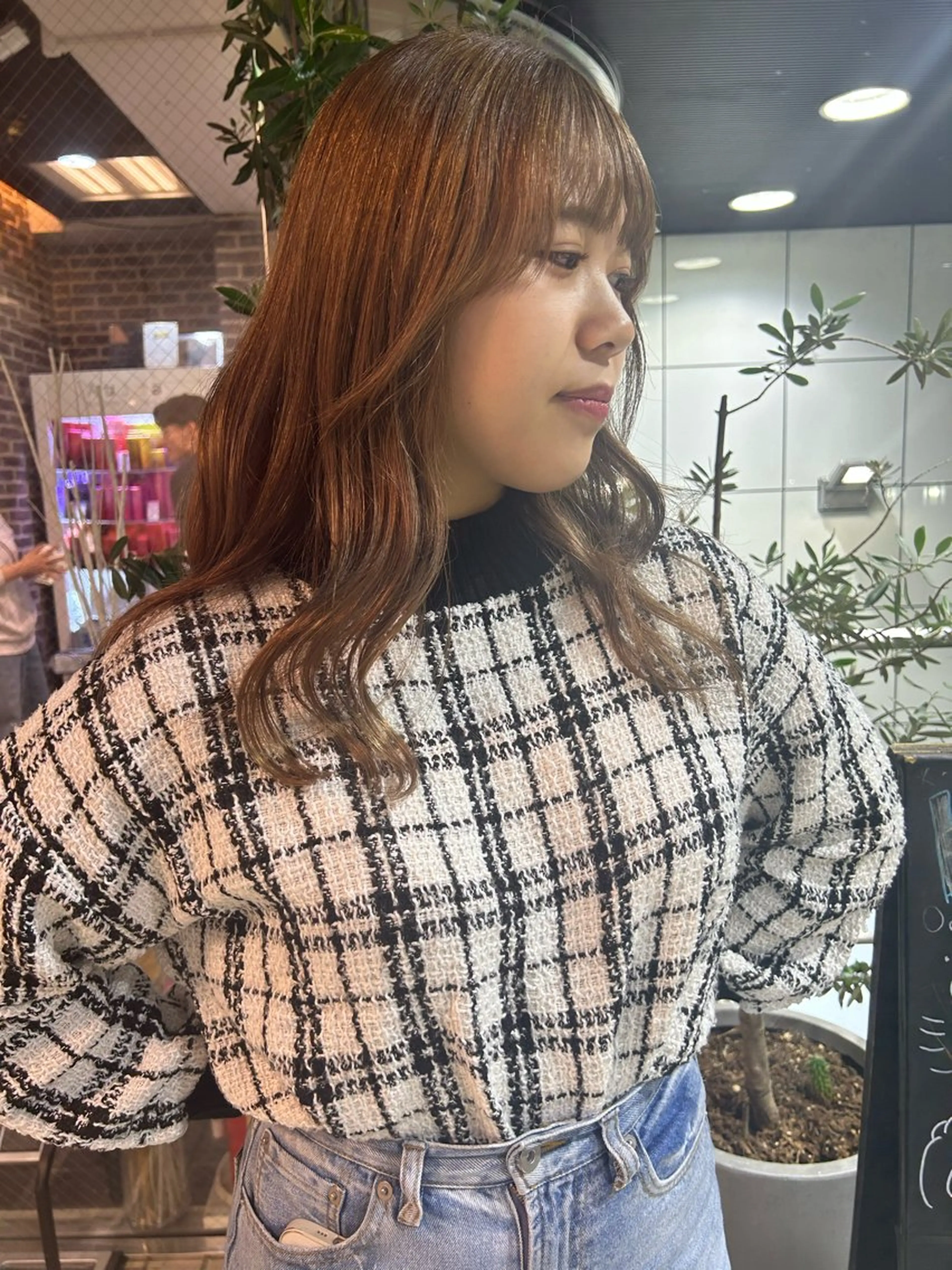 セミロング 韓国風カラー 学生 髪質改善 韓国風ヘア トリートメント メンズスタイル Hitomi🐶のヘアスタイル