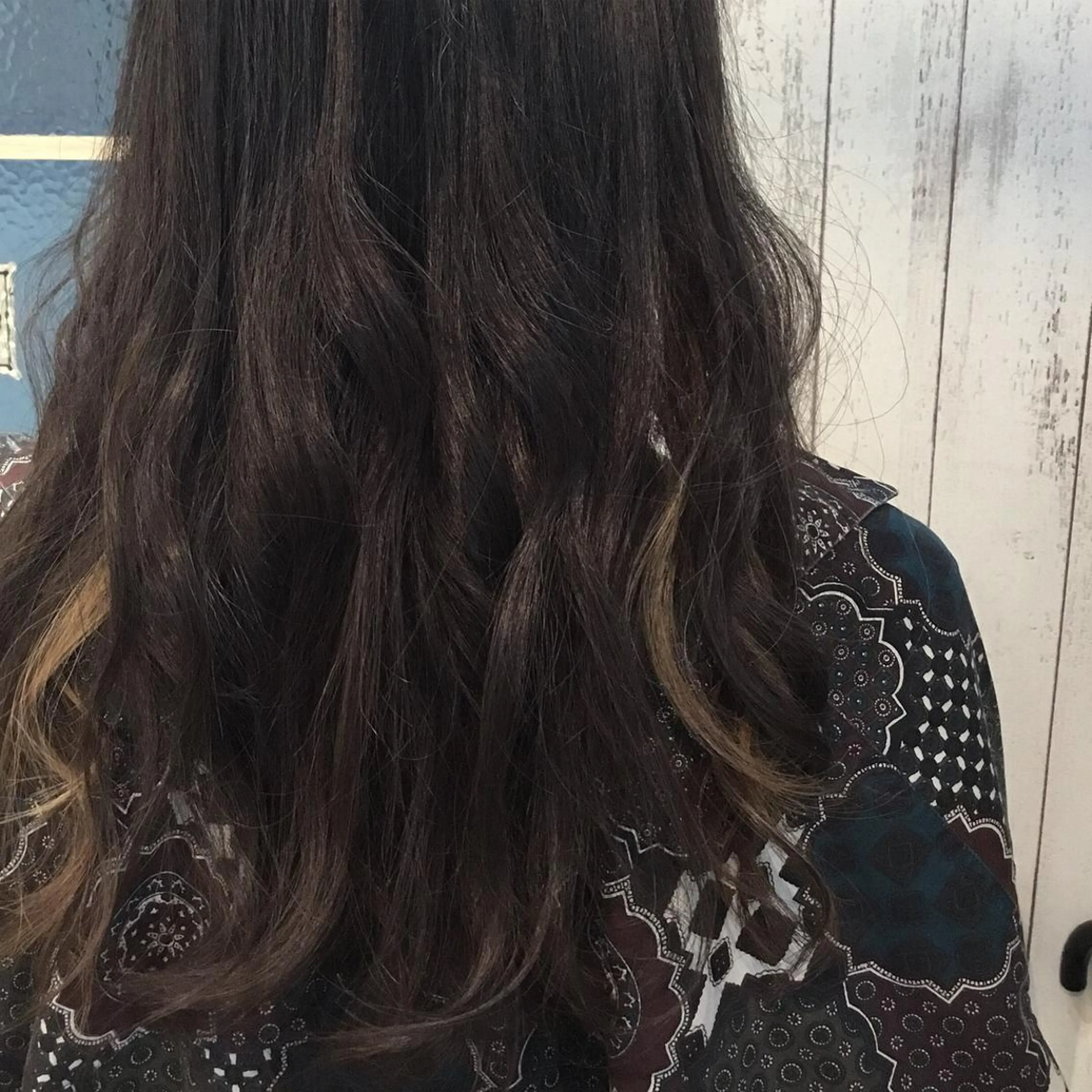 ロング カラー 金崎 新吾のヘアスタイル