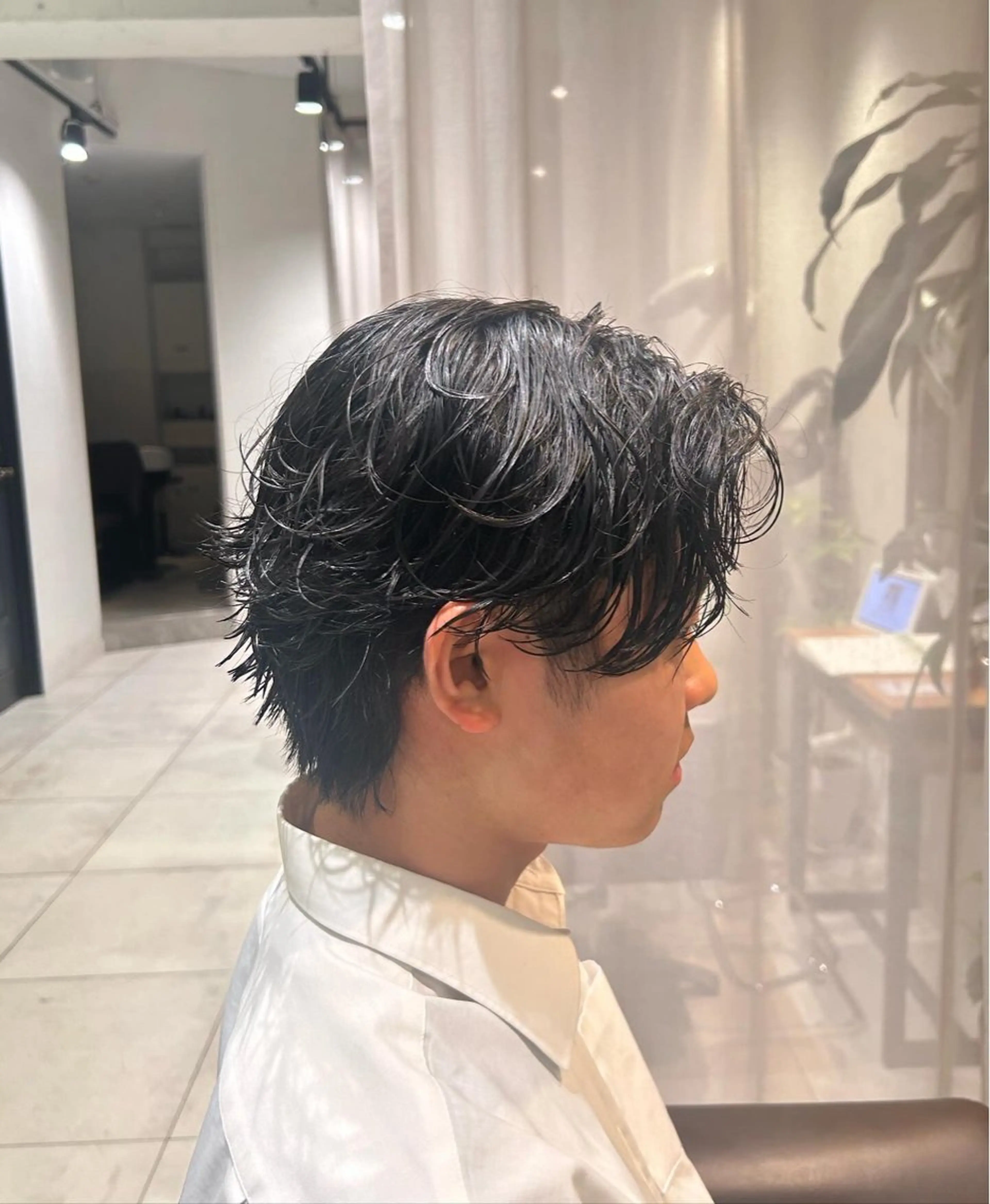 パーマ メンズ メンズパーマ 波巻きパーマ カット パーマ 保坂 駿太郎のヘアスタイル