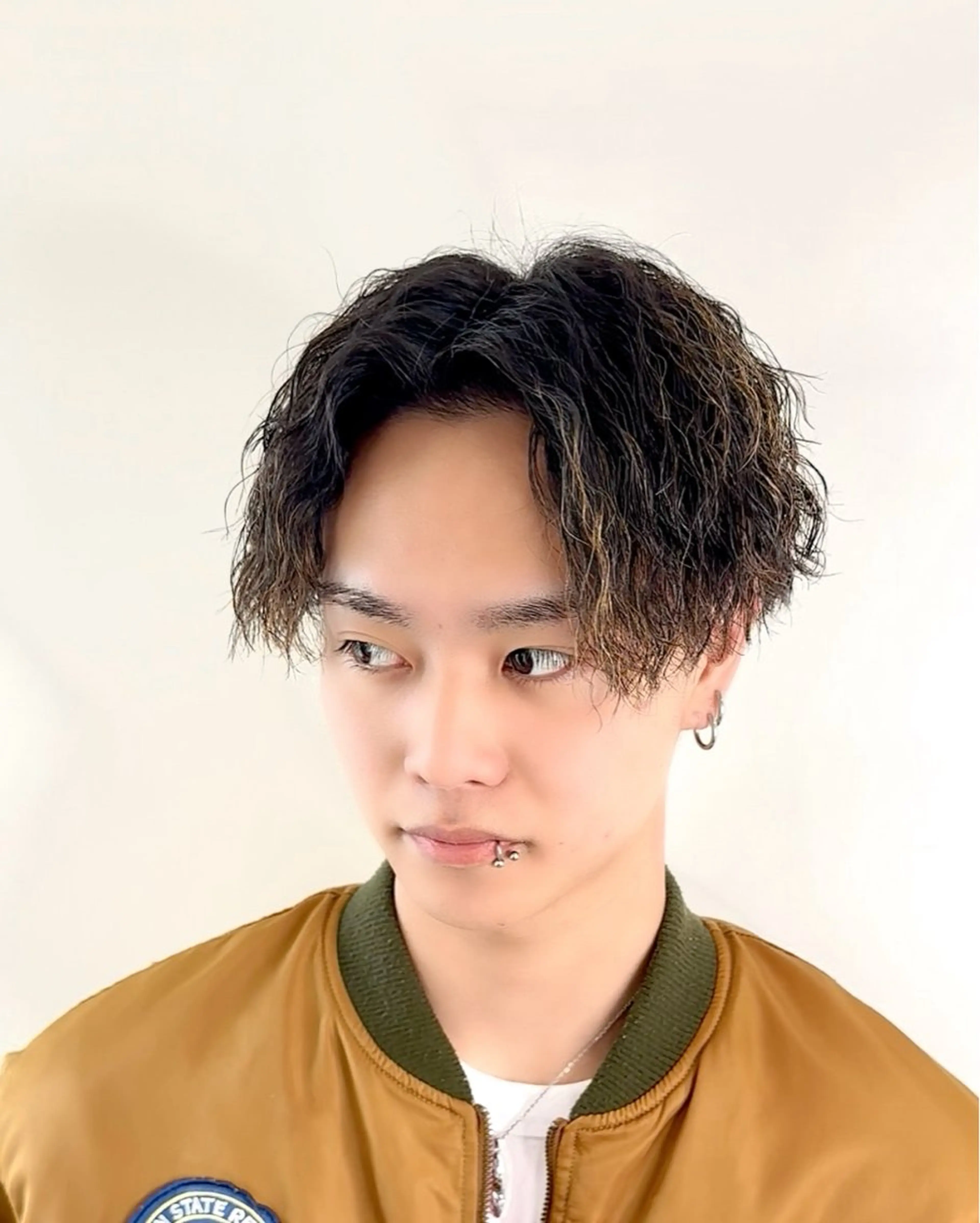 パーマ メンズ センターパート メンズパーマ カット パーマ ヘッドスパ ☆★メンズ特化★☆ 川地由麿のヘアスタイル