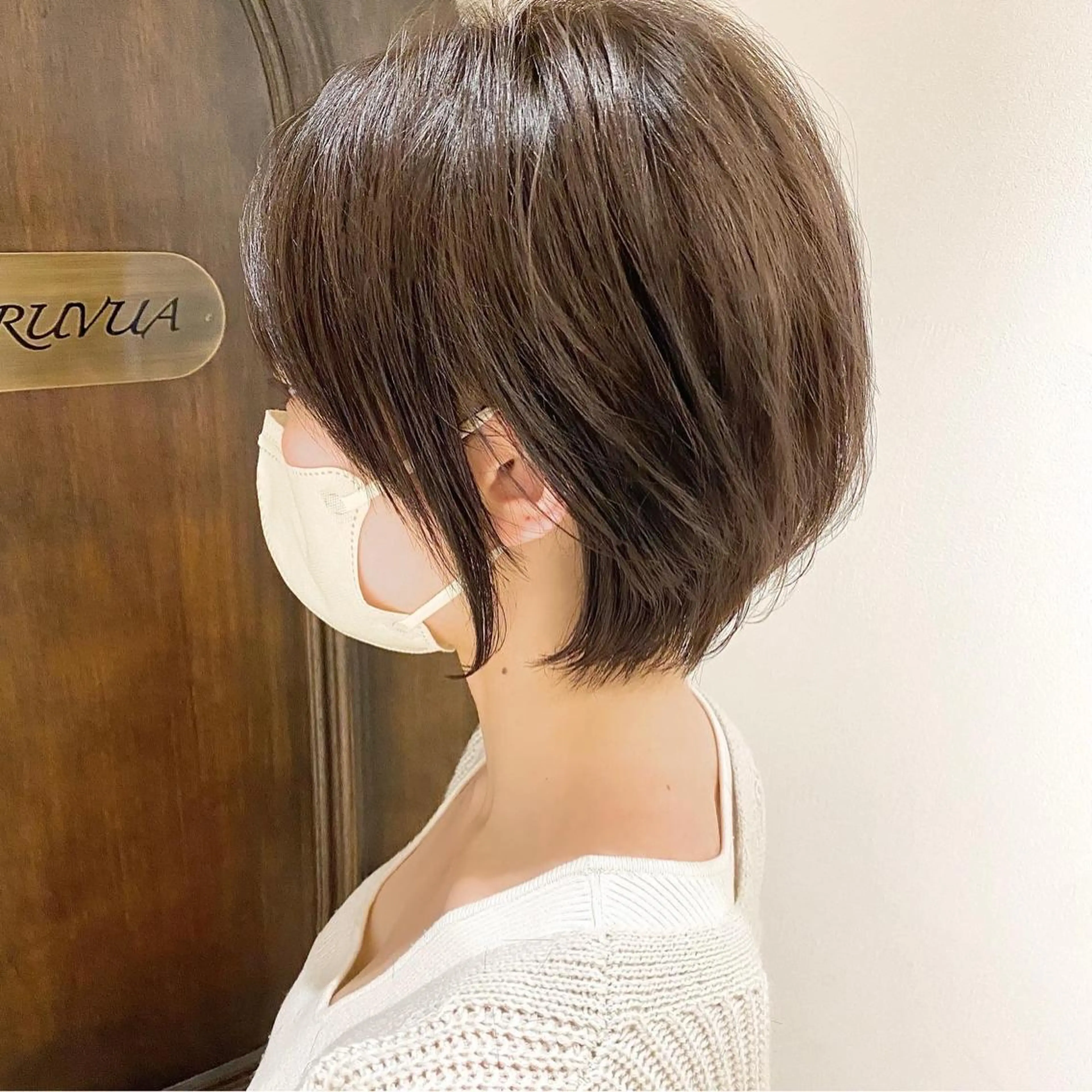 ショート カラー ベージュカラー グレージュ ショートヘア 小顔カット カット ヘアカラー トリートメント ショート、ボブの神✨ 峯朋也✂︎✨のヘアスタイル