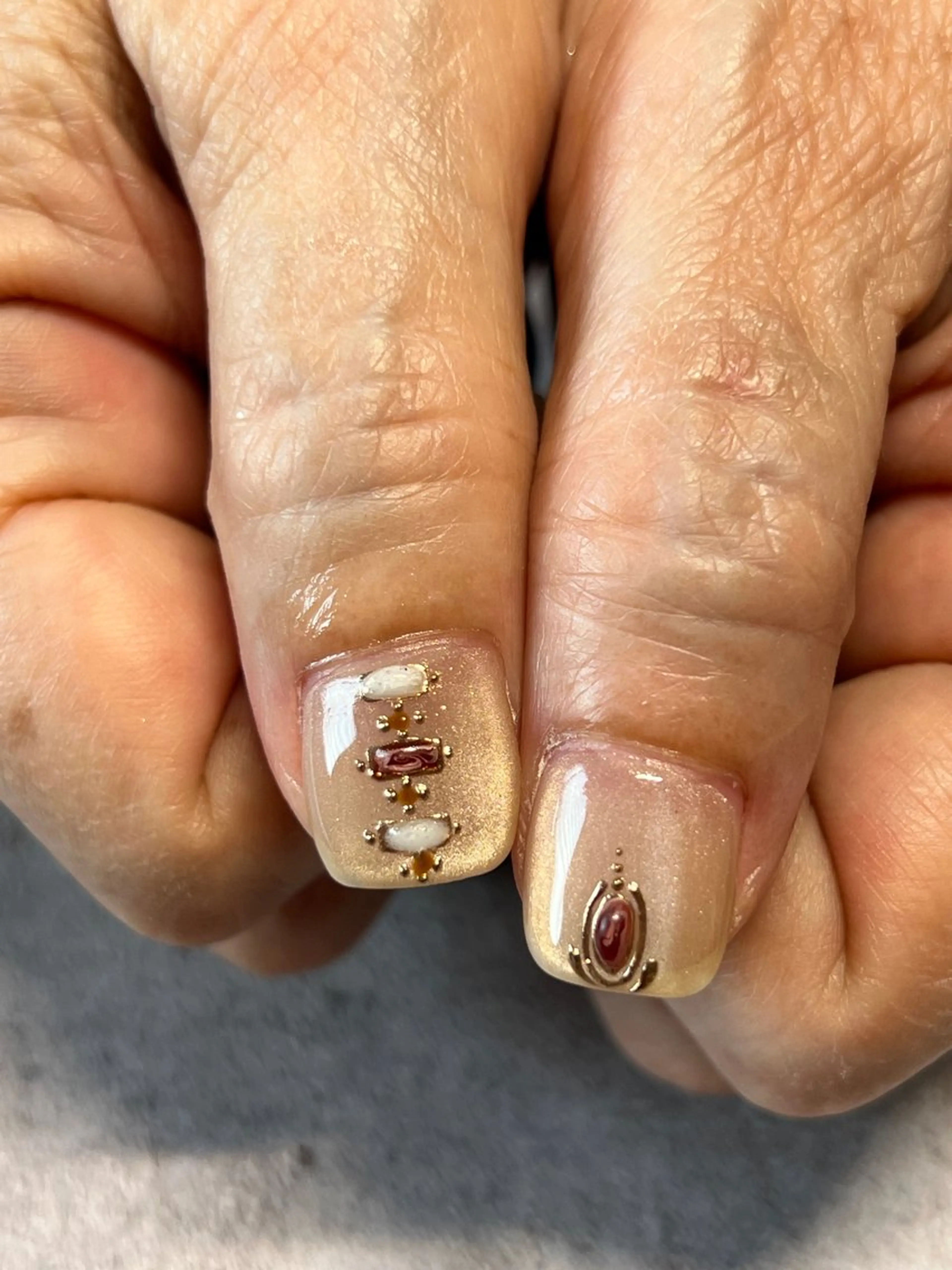 ネイル ハンドネイル ハンドケア Ri.nail オクマトモカのネイルデザイン