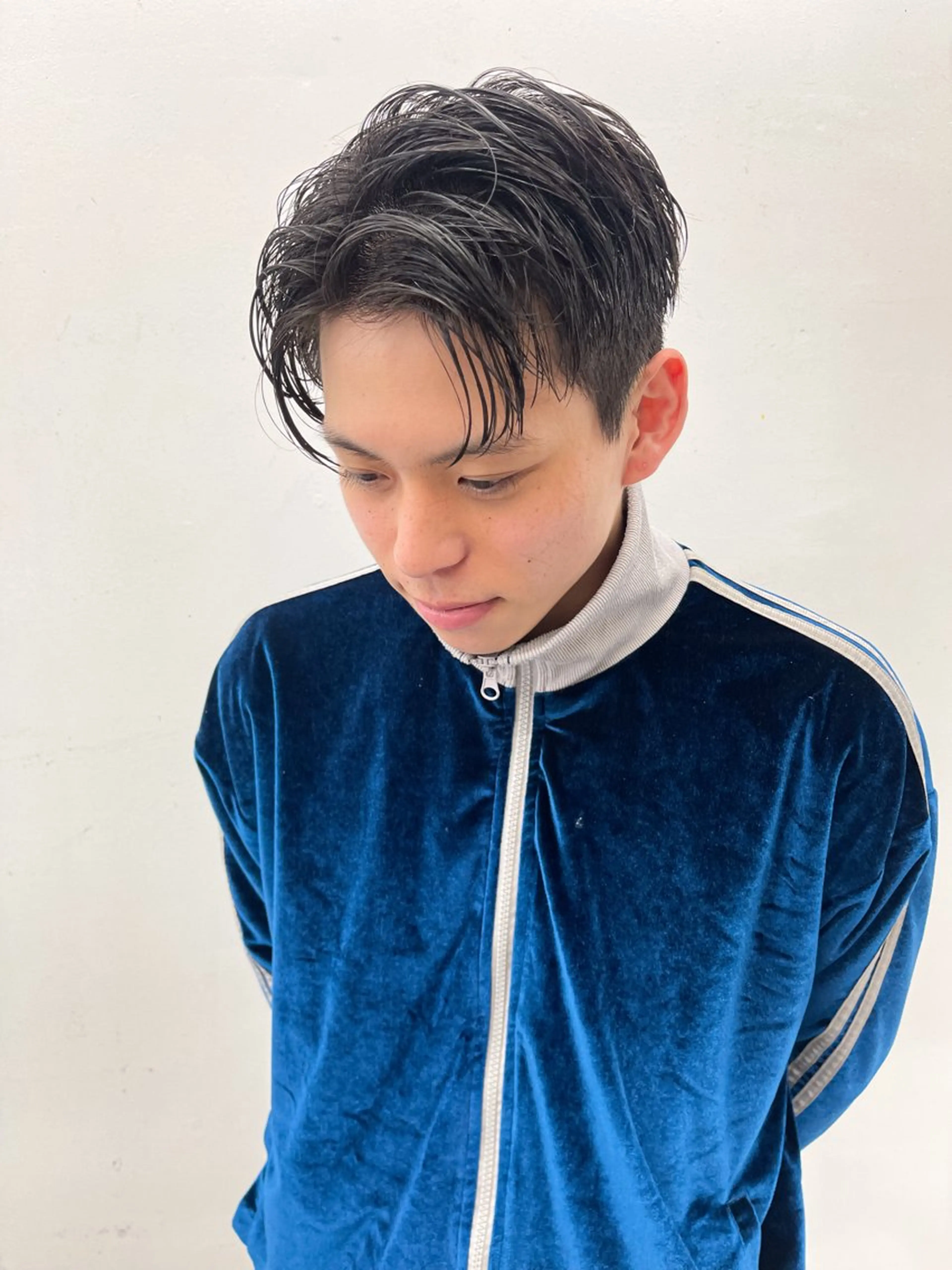 メンズ カット 森本裕/オーナー/ スパイラルパーマのヘアスタイル