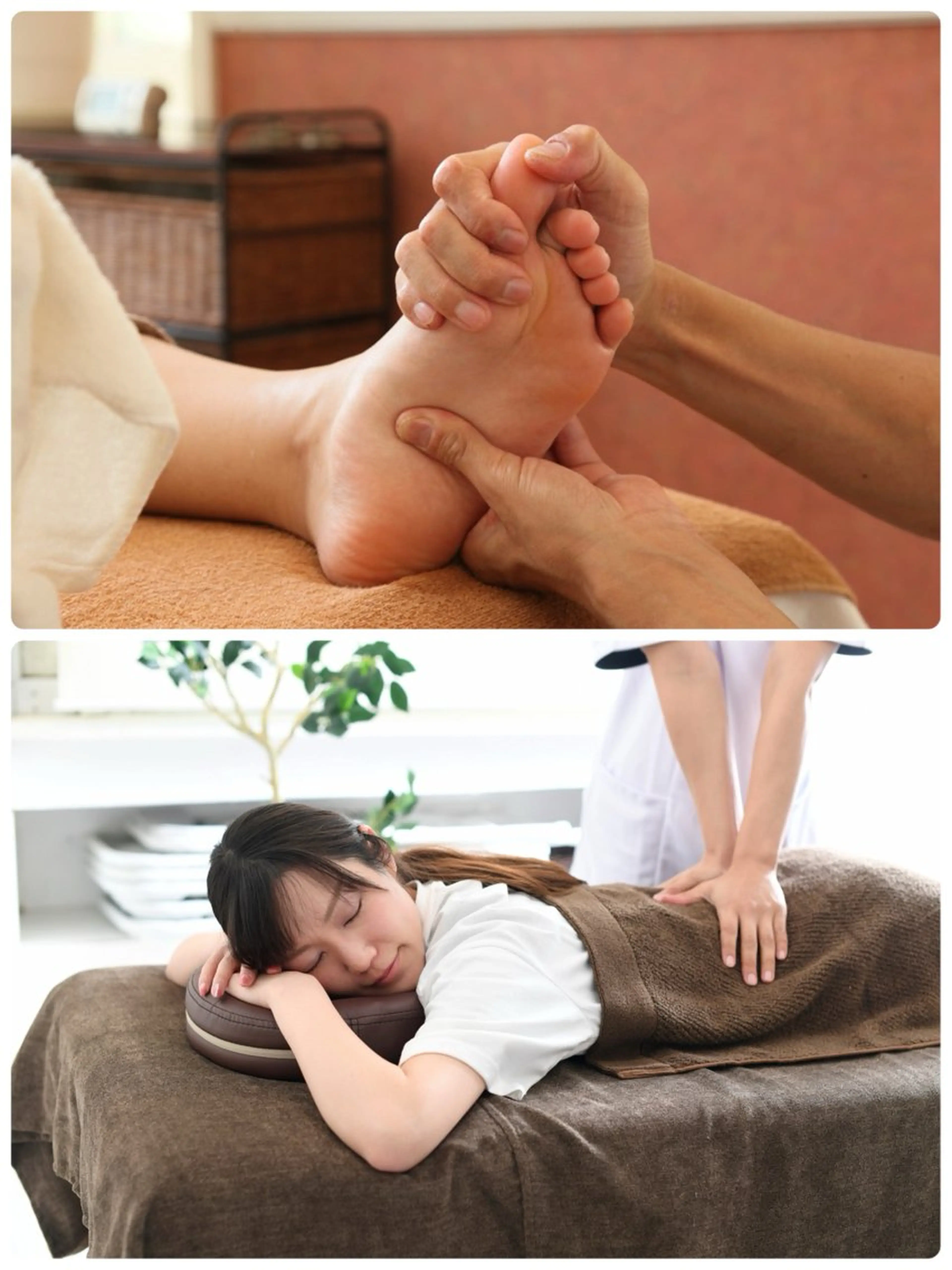 若石リフレクソロジー 60分+全身揉みほぐし30分の写真
