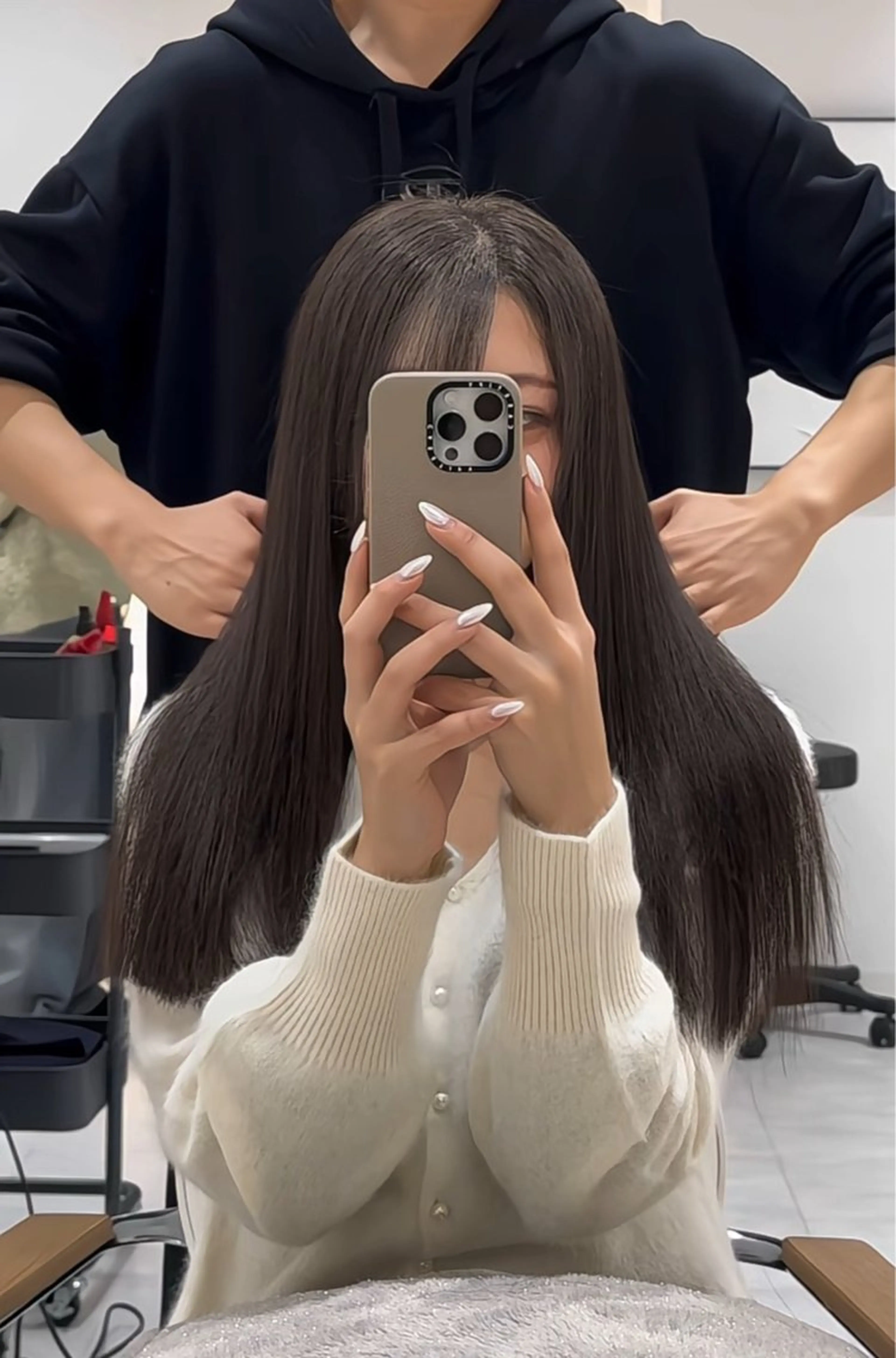 ロング カット ヘアカラー トリートメント 🩶レイヤー/艶髪/ 顔周り/韓国風/輝士のヘアスタイル