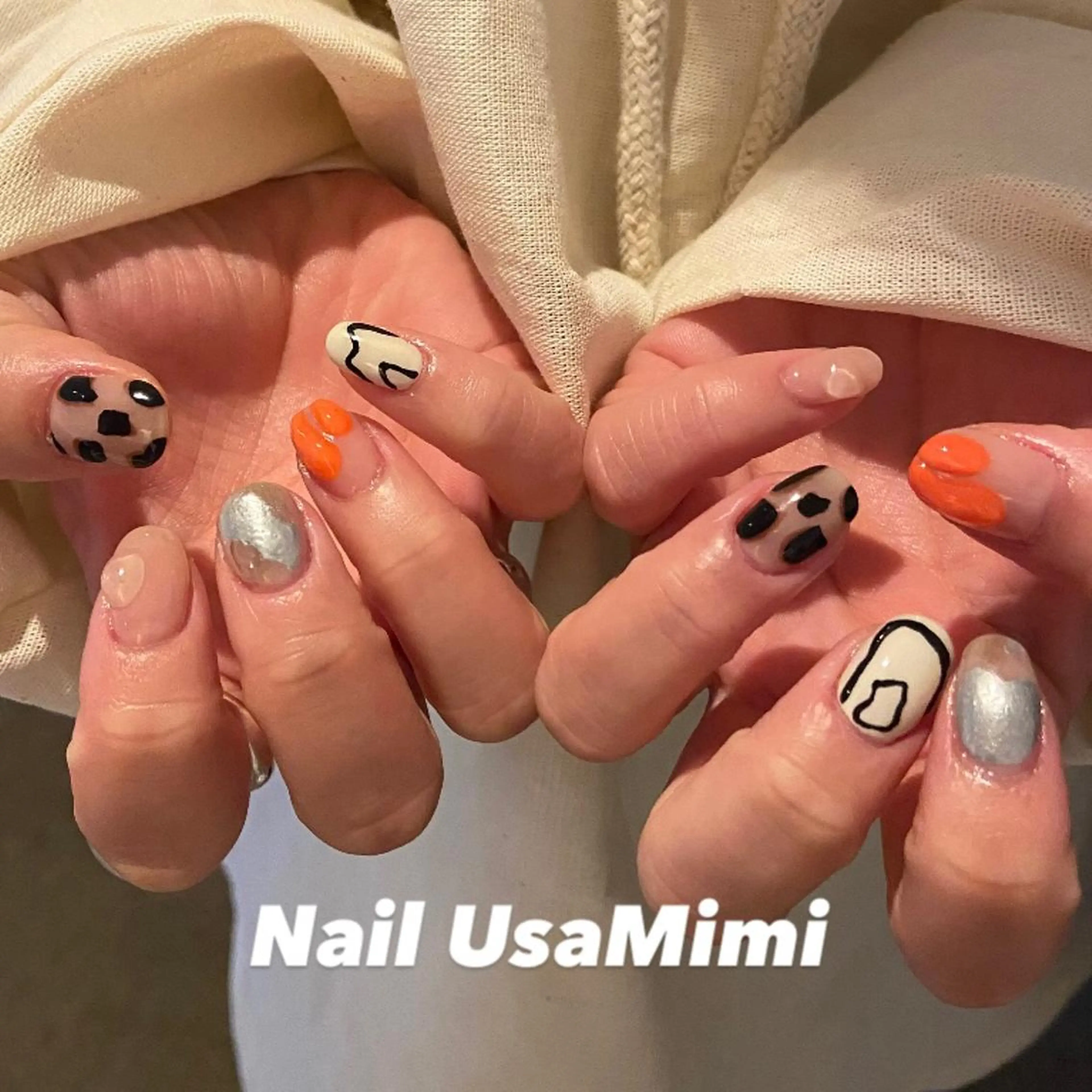 ネイル フットネイル ジェルネイル マグネットネイル 持ち込み ニュアンスネイル 本町ネイルNail UsaMimiのネイルデザイン