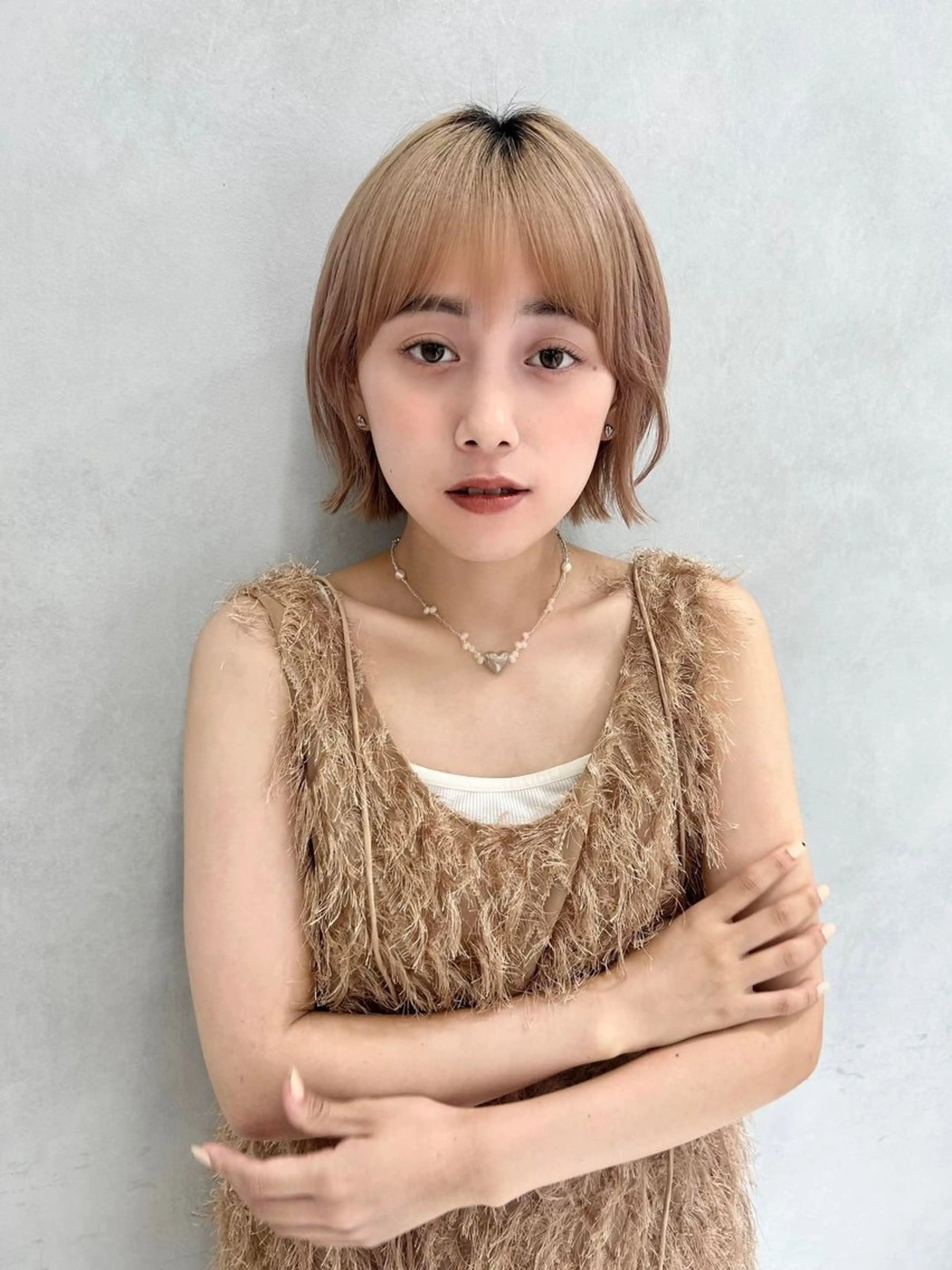 ショート カラー 盛れる韓国ヘア🩰/ 透明感カラー/華のヘアスタイル