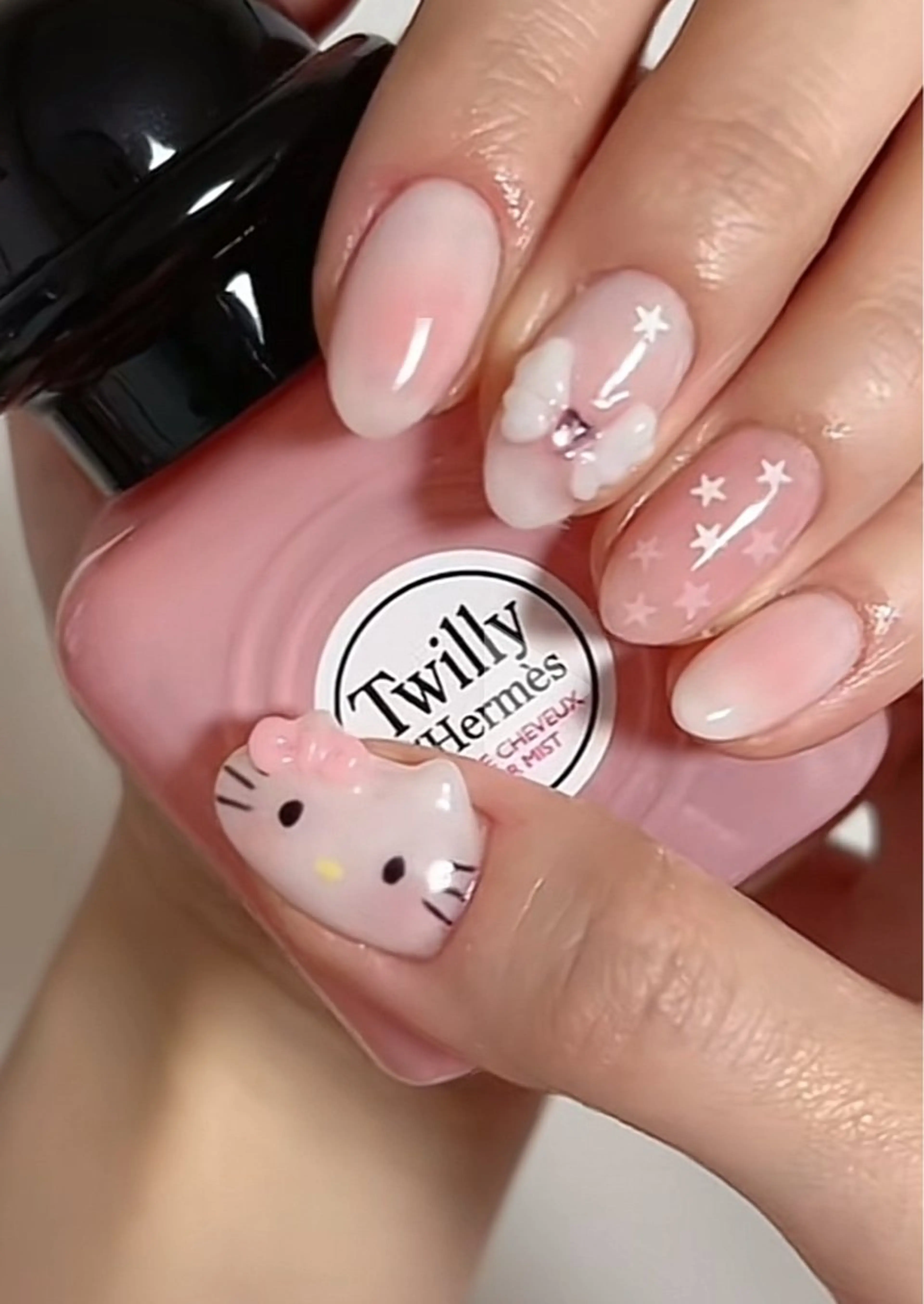 ネイル チークネイル フレンチネイル グラデーション 韓国ネイル マグネットネイル Hana nail所属・Hana Nailのネイルデザイン