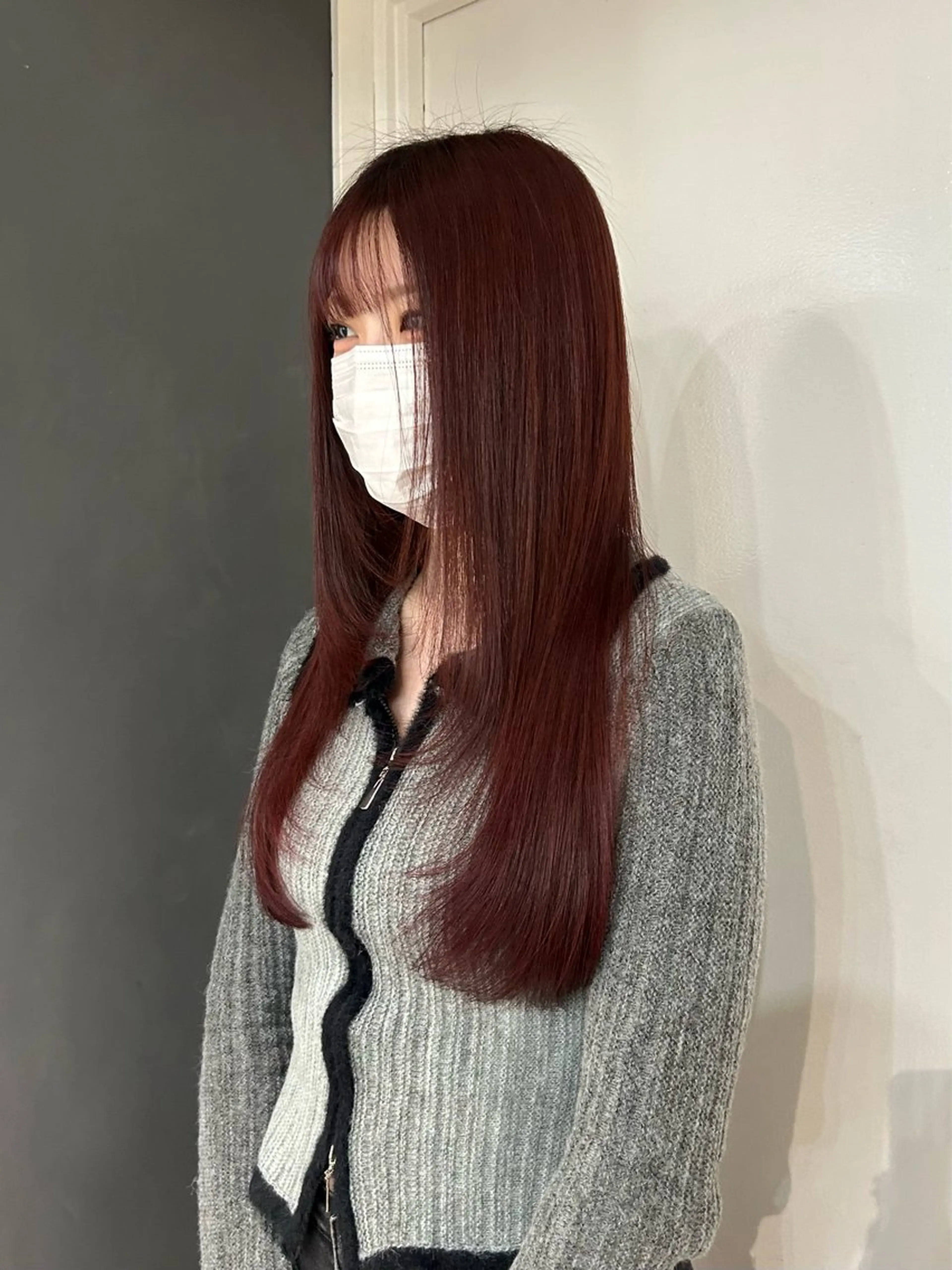 ロング カット ヘアカラー トリートメント えり 堀江/ボブ /艶髪/レイヤーのヘアスタイル