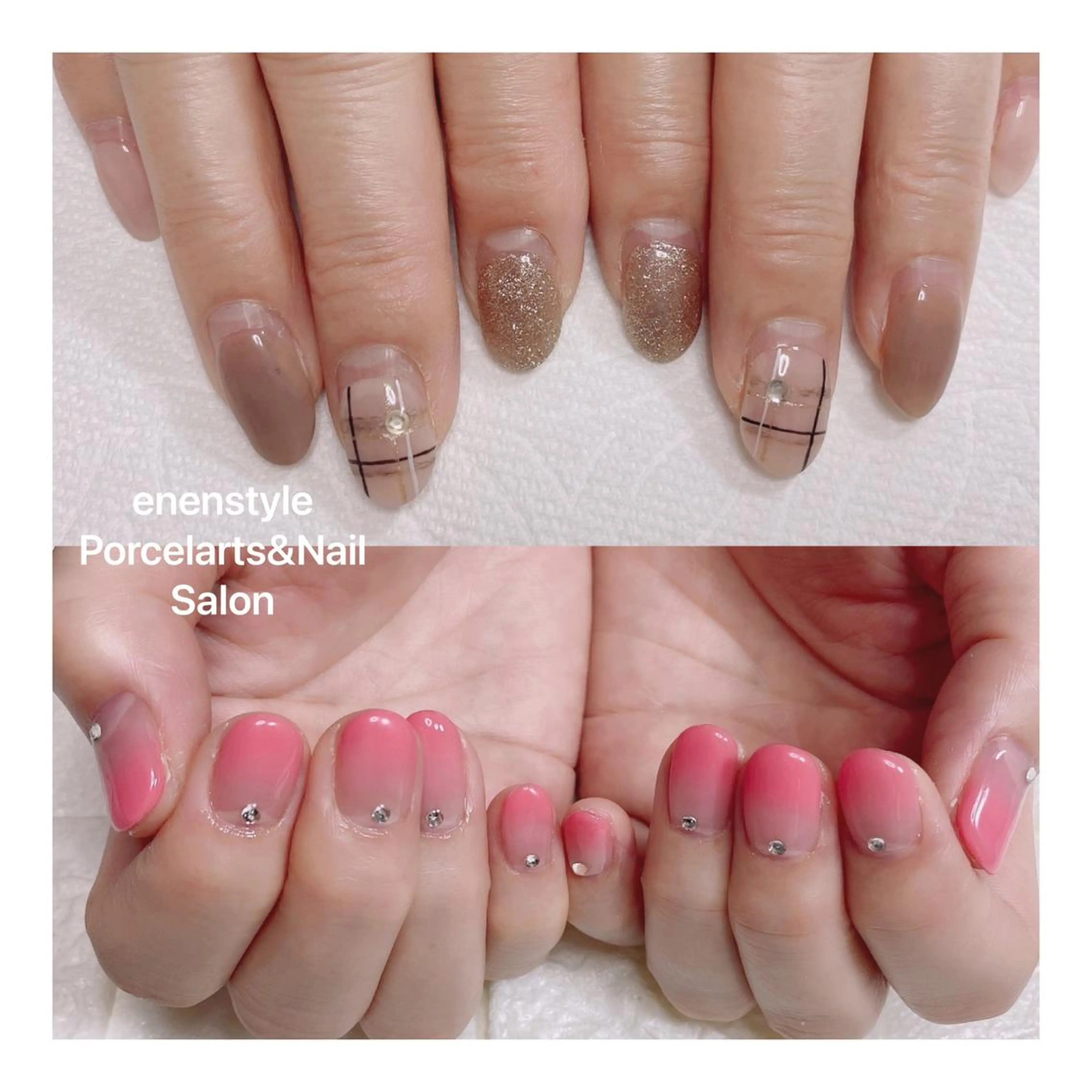 ミディアム ネイル ハンドネイル 👑enen style👑のネイルデザイン