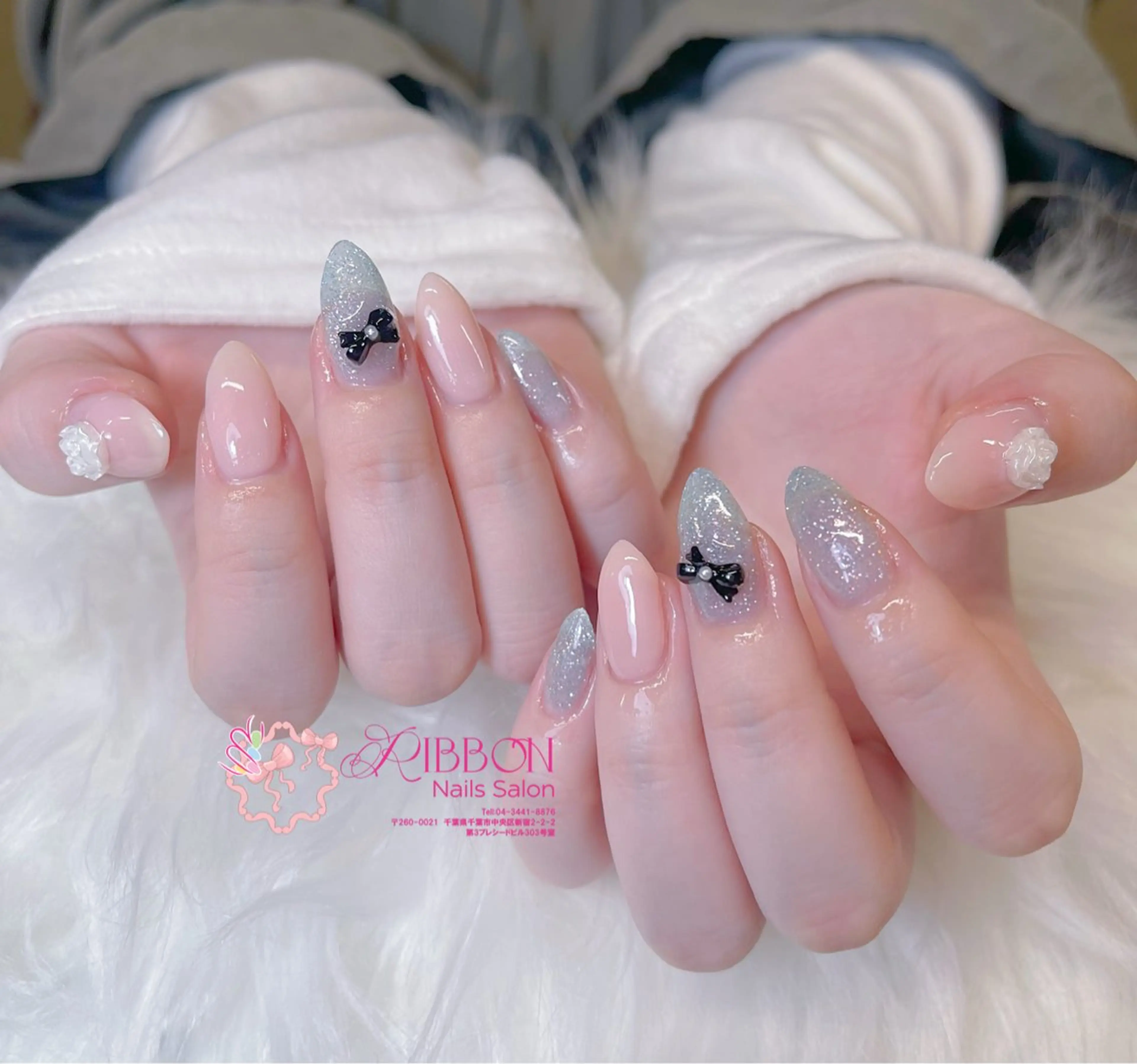 ネイル チークネイル フットネイル フレンチネイル グラデーション 韓国ネイル Ribbonnail salonのネイルデザイン