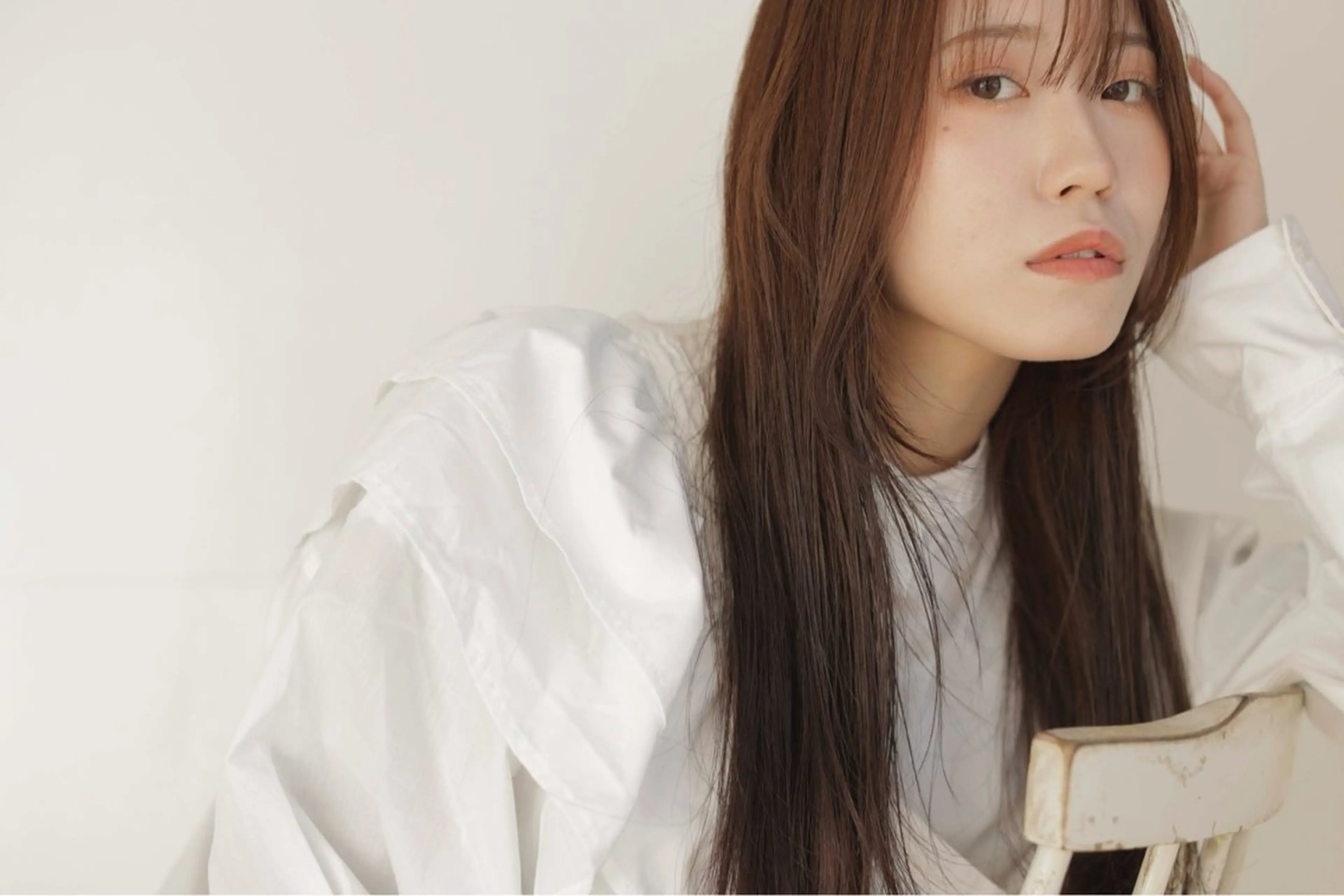 ロング カラー ヘアアレンジ 暖色カラー / minoriのヘアスタイル