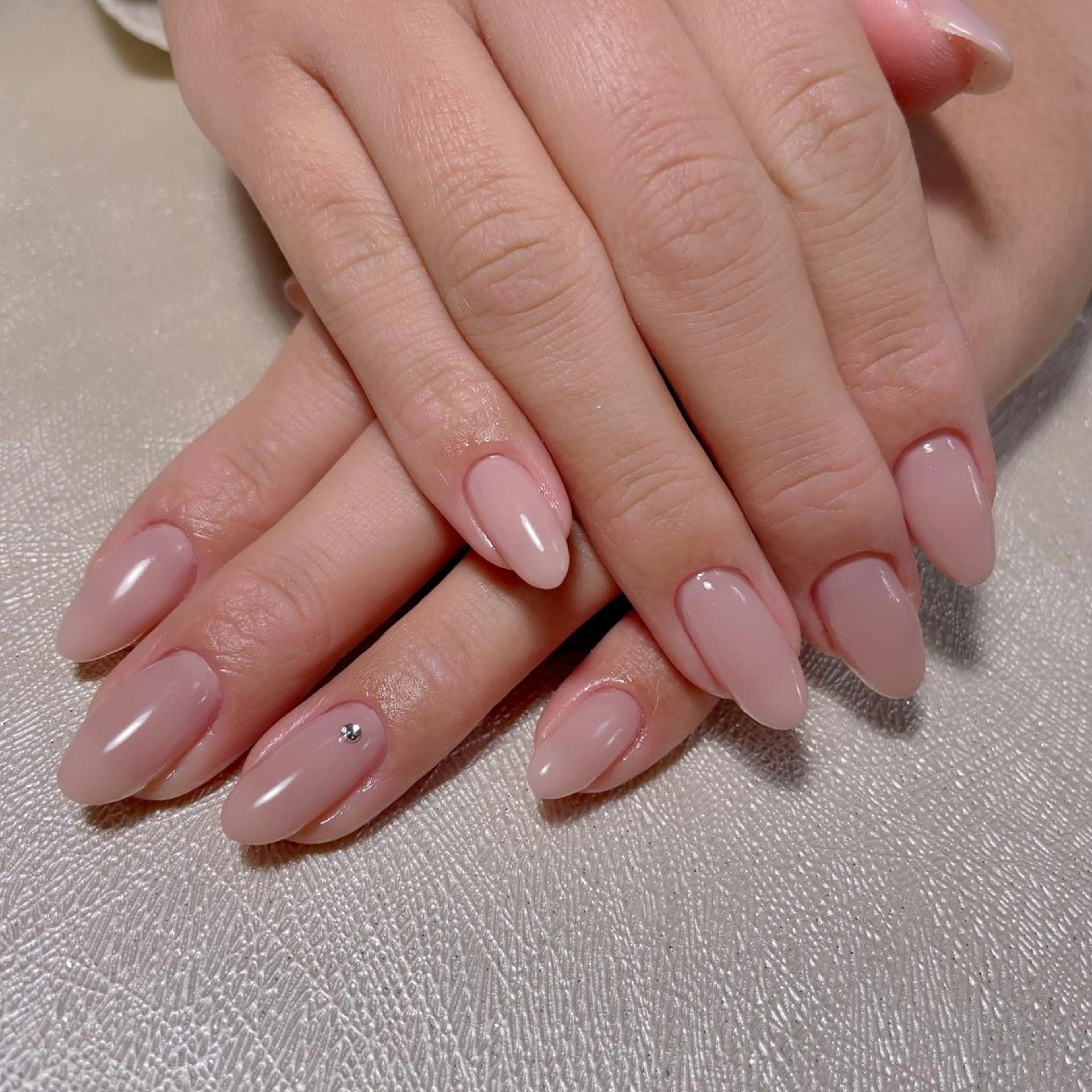 ネイル ワンカラーネイル ピンク 南野 由希のネイルデザイン