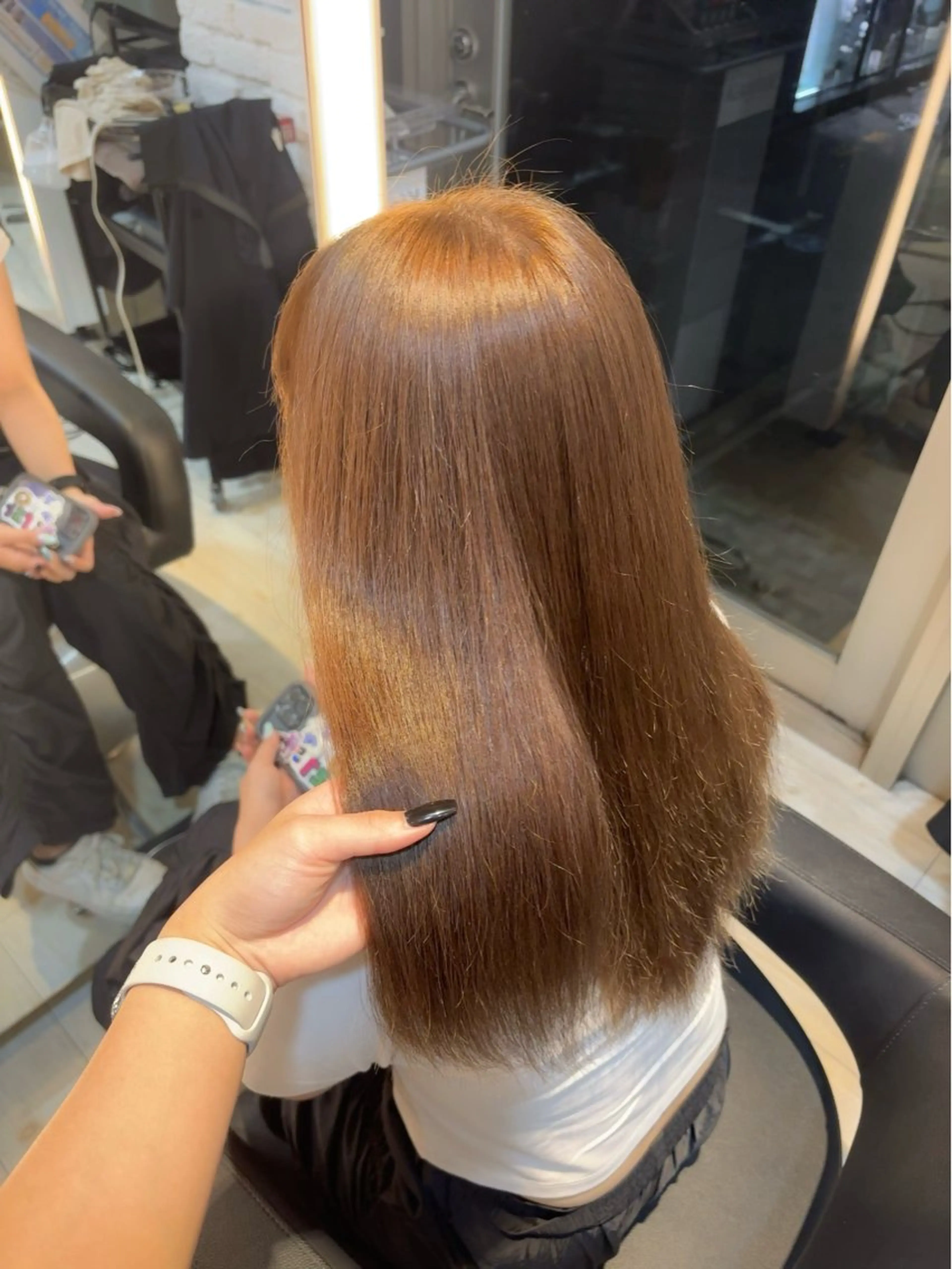 カラー ベージュカラー ブリーチ ダブルカラー ブリーチなしカラー ヘアカラー miyu/ボブ/ 透明感カラー/栄のヘアスタイル