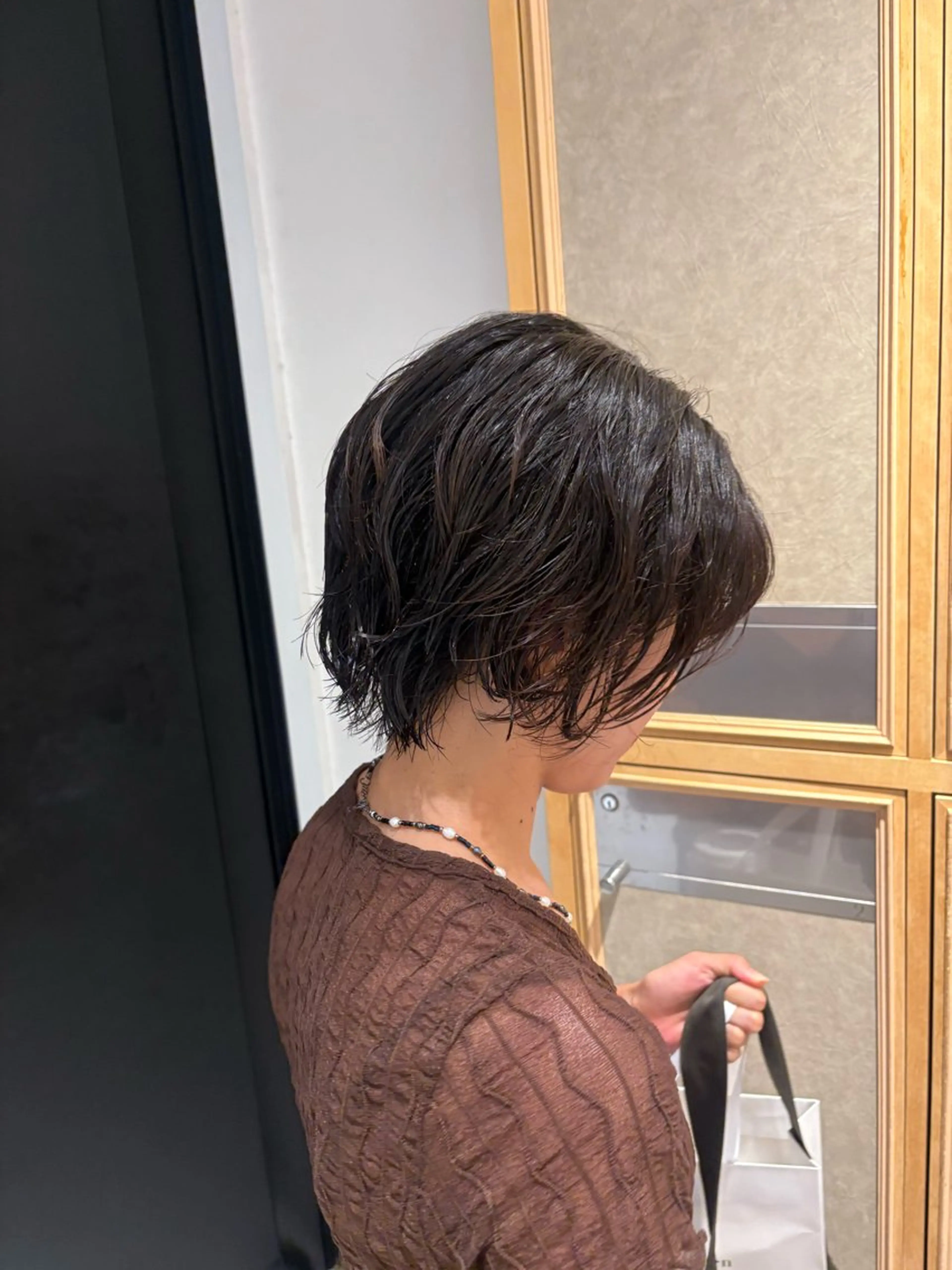 ショート パーマ 風香🪼レイヤー /透明感カラーのヘアスタイル