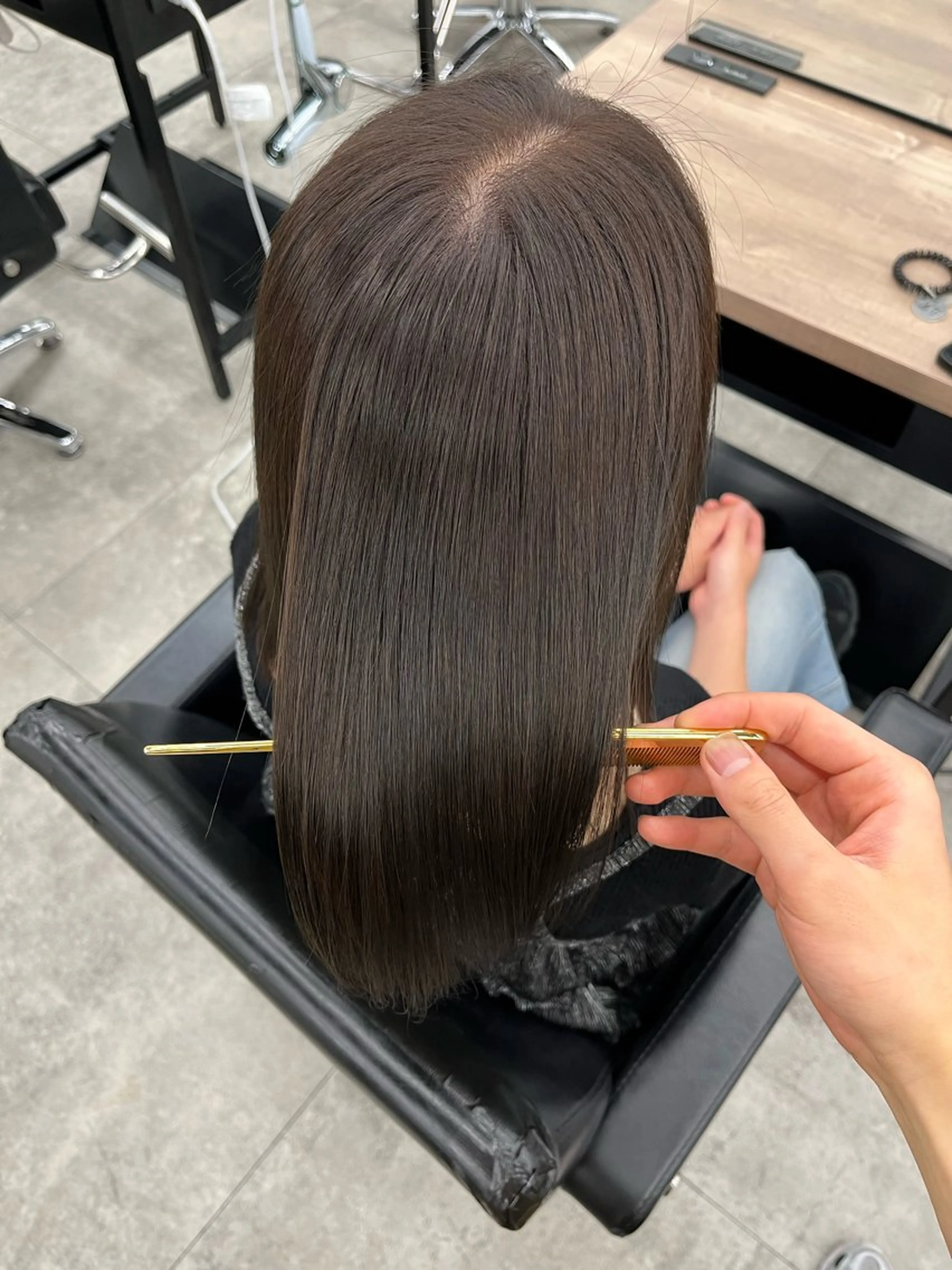 ミディアム ヘアカラー トリートメント 髪質改善/艶髪特化 /透明感✨️こうめいのヘアスタイル