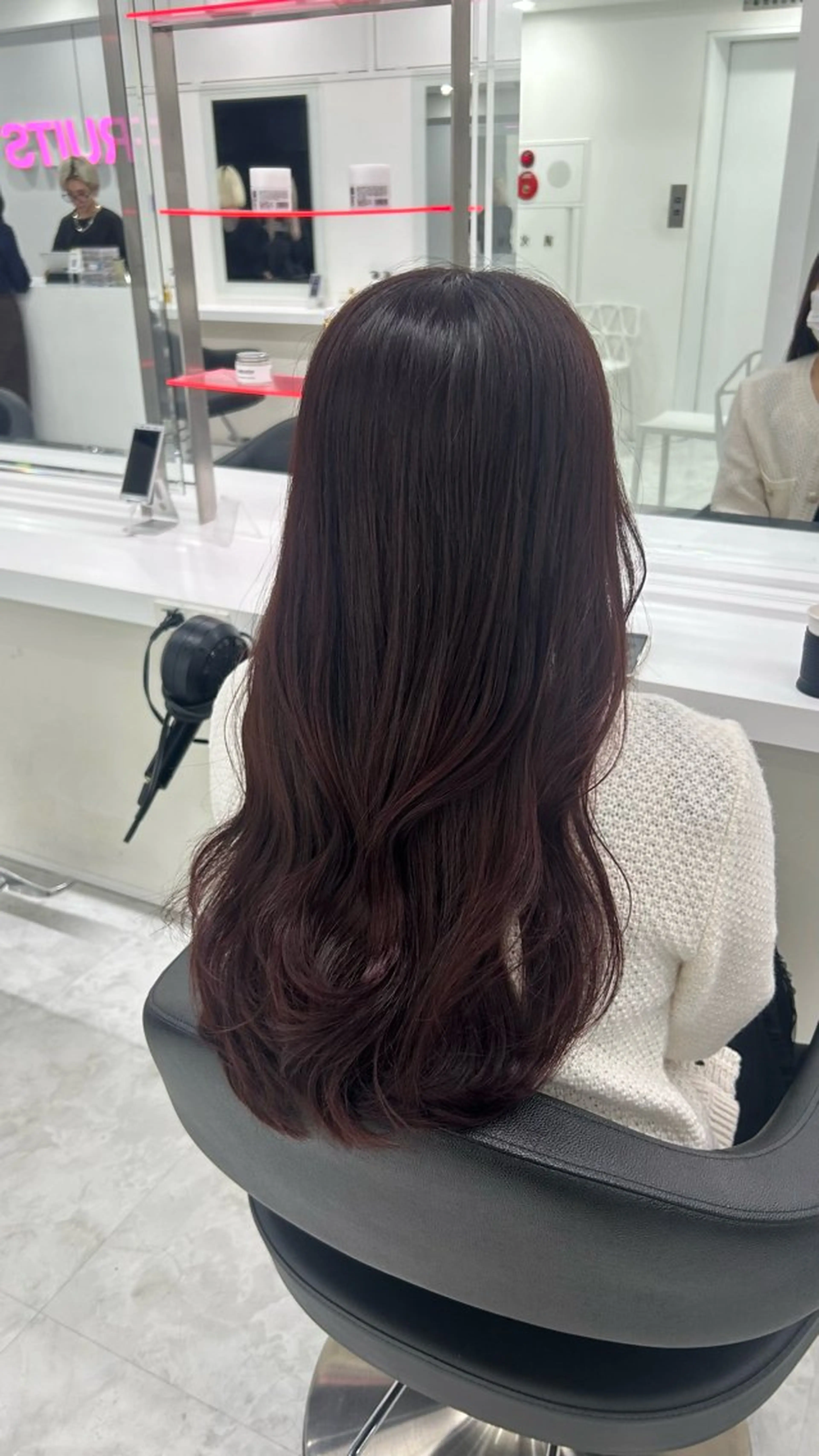 ロング カラー パーマ ヘアアレンジ メンズ キッズ ヘアカラー トリートメント 🩶盛れ✖️韓国ヘア 🩶Himari🎀のヘアスタイル