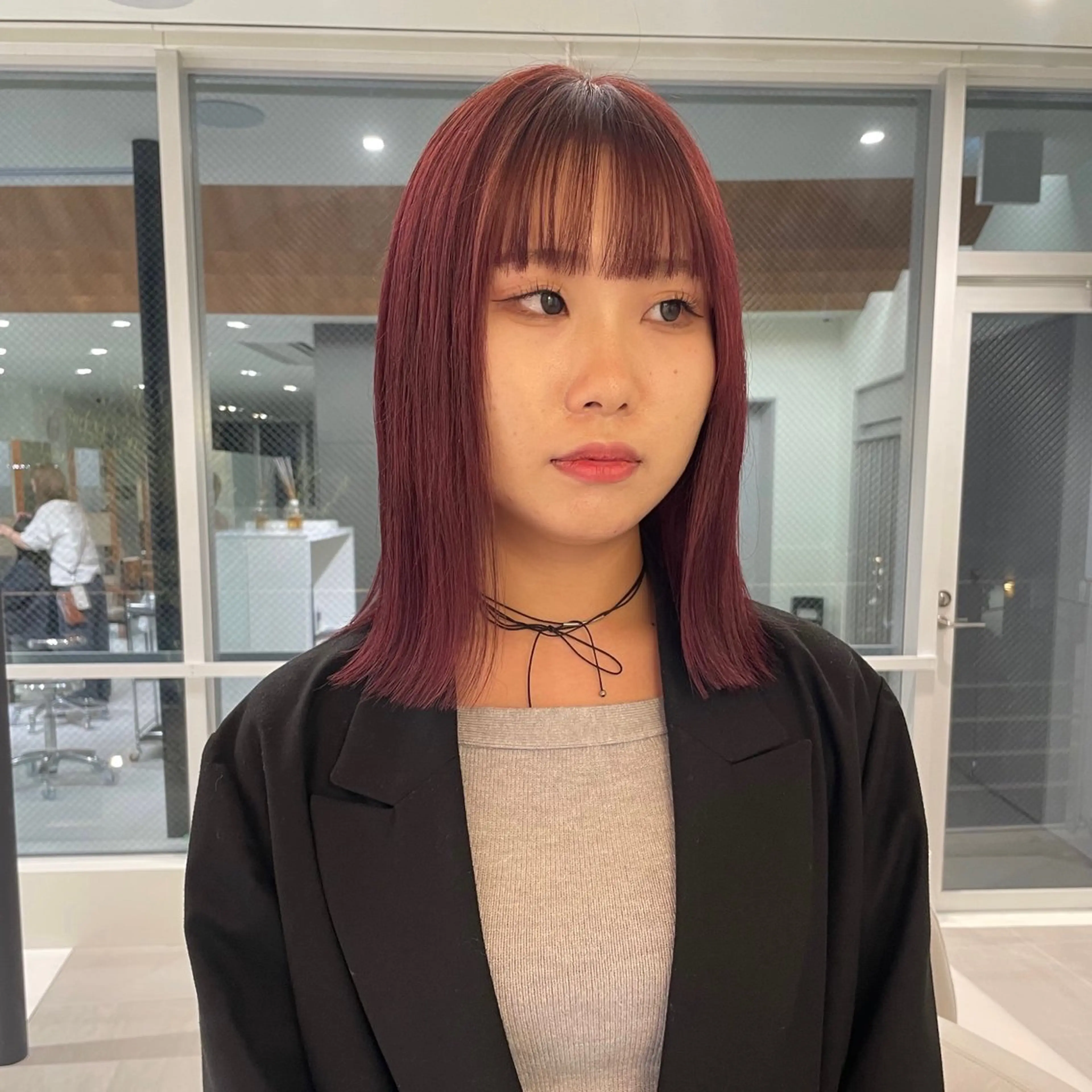 セミロング カラー ベージュカラー ブリーチ ブラウンカラー ケアブリーチ カシス カット ヘアカラー トリートメント ブリーチ/レイヤー 🌻Mutsumiのヘアスタイル