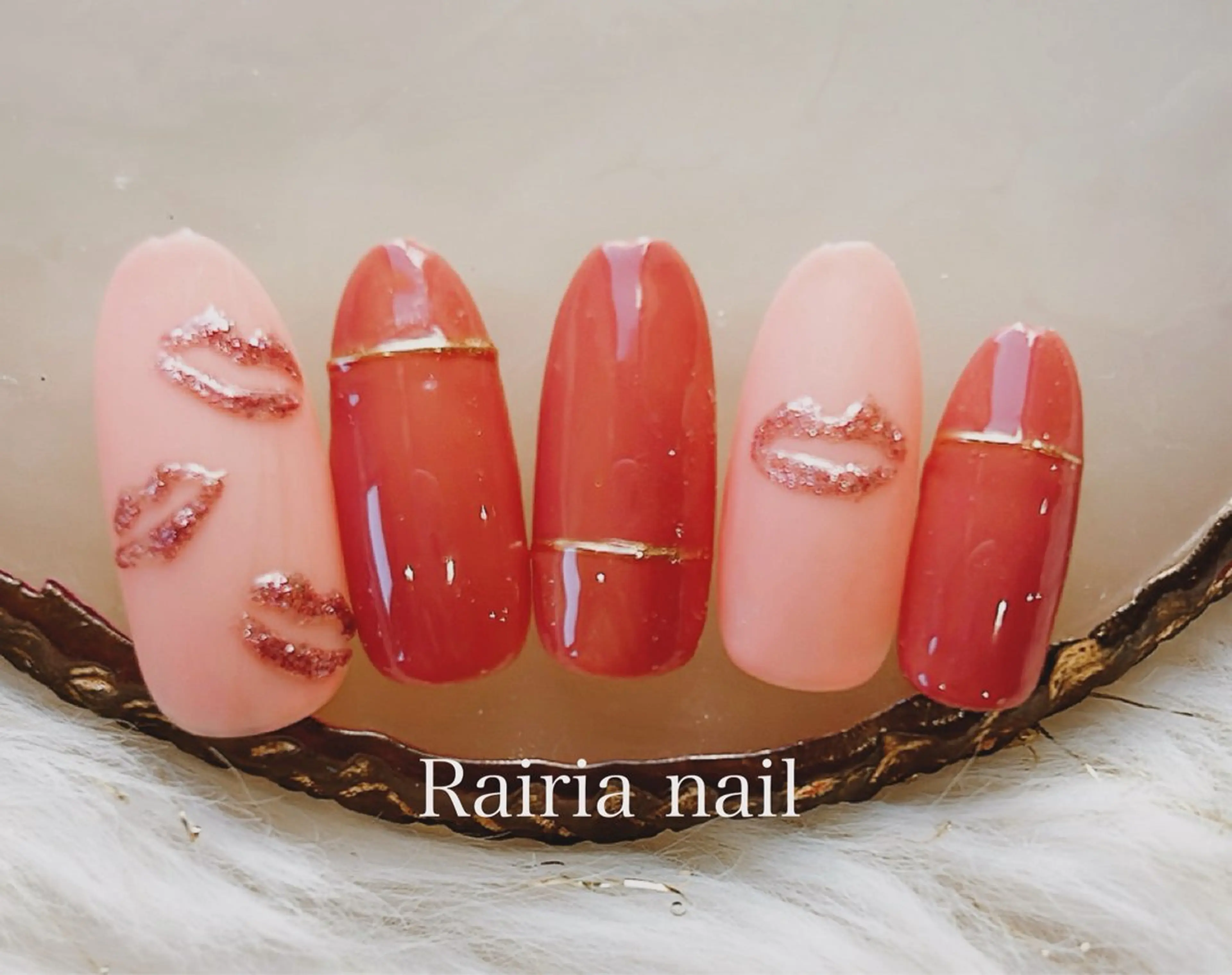 ネイル アートネイル ジェルネイル 持ち込み ニュアンスネイル パラジェル Rairia nail本八幡店のネイルデザイン