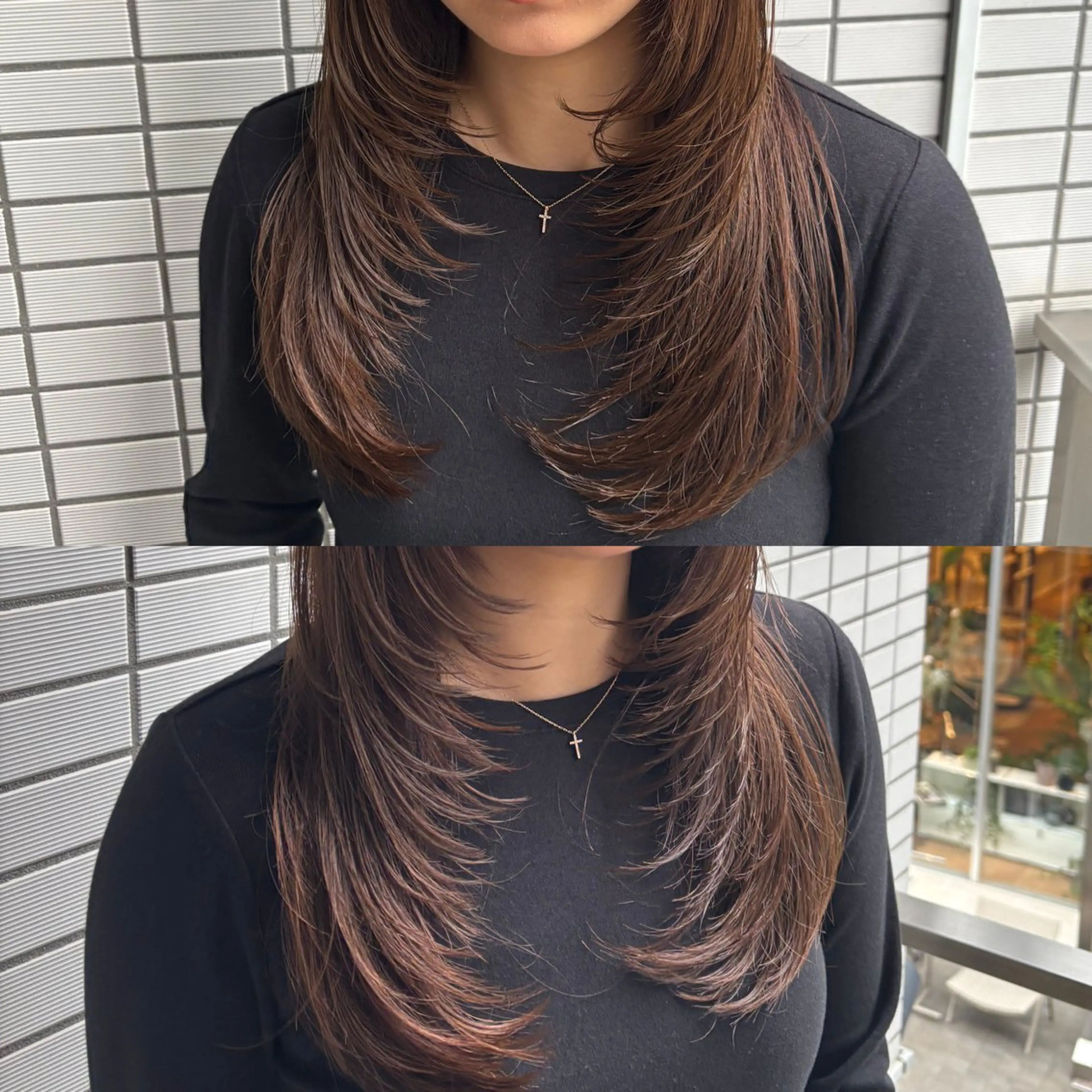 ロング ロングレイヤー ／米澤凌華のヘアスタイル